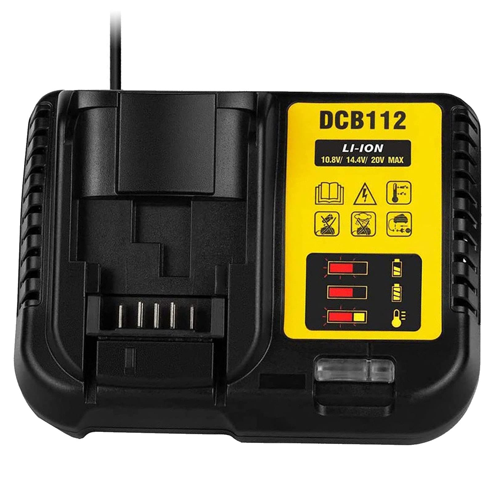 Multi Voltage Battery Charger Lithium Battery Fast Charger DCB112 22 V for DCB125/127/182/183/184/203/204/205/606/609/612 Rechargeable Battery