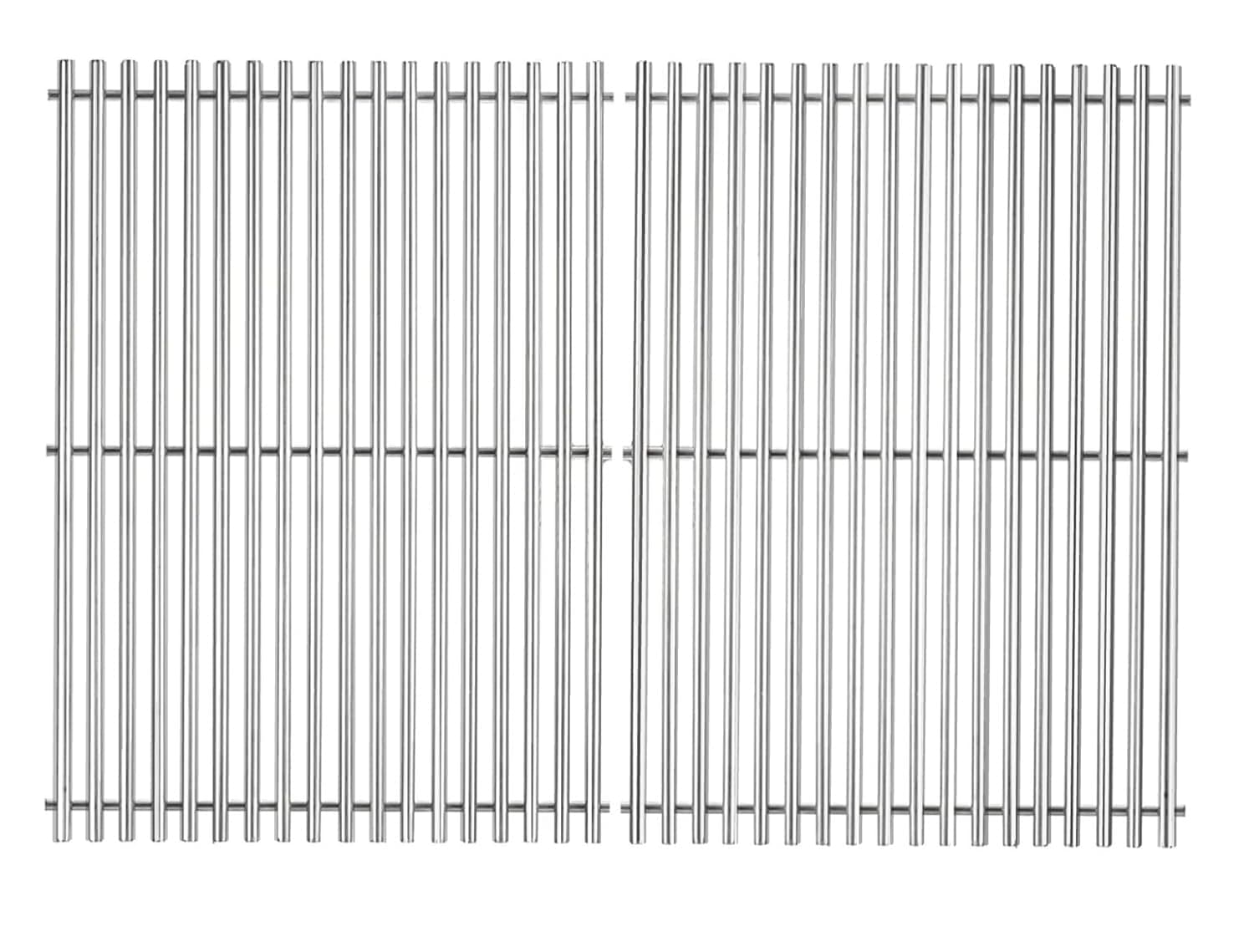 Gas Grill Grates Replacement for Weber 7528/7524 Parts, 19.5x12.9, Stainless Steel - 2 Packs, Cooking Grate Compatible with Genesis E310 E320 E330 S310 S320 S330