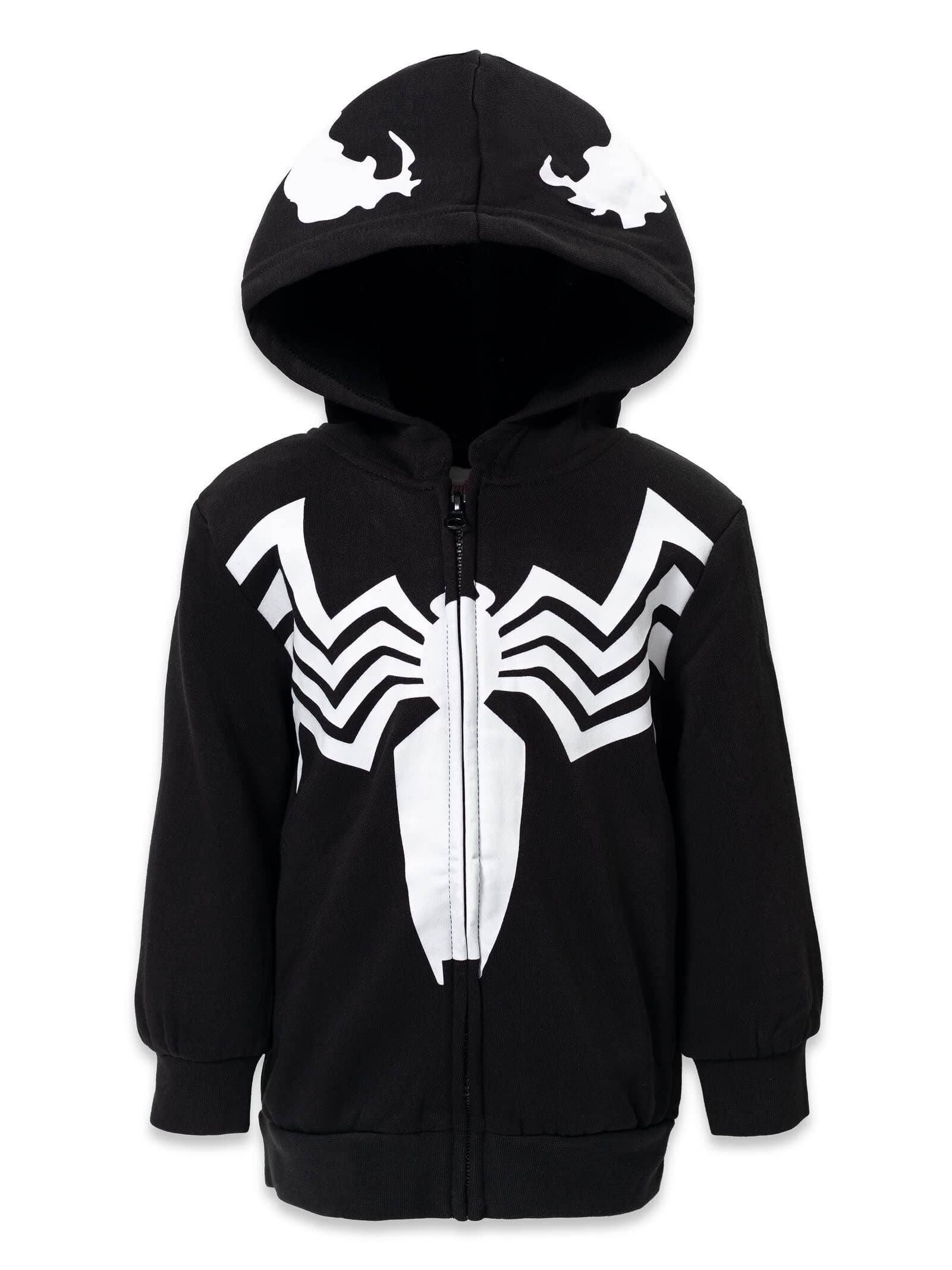 Marvel Spider-Man Spider-Verse Venom Zip Up Hoodie Toddler to Big Kid