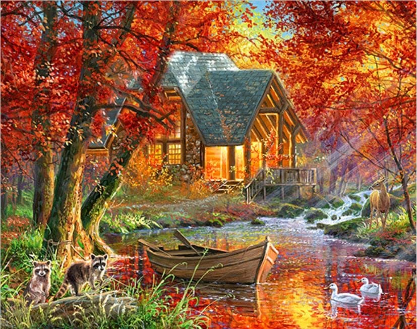 Vibrant Morning 300 Piece Abraham Hunter Jigsaw Puzzle