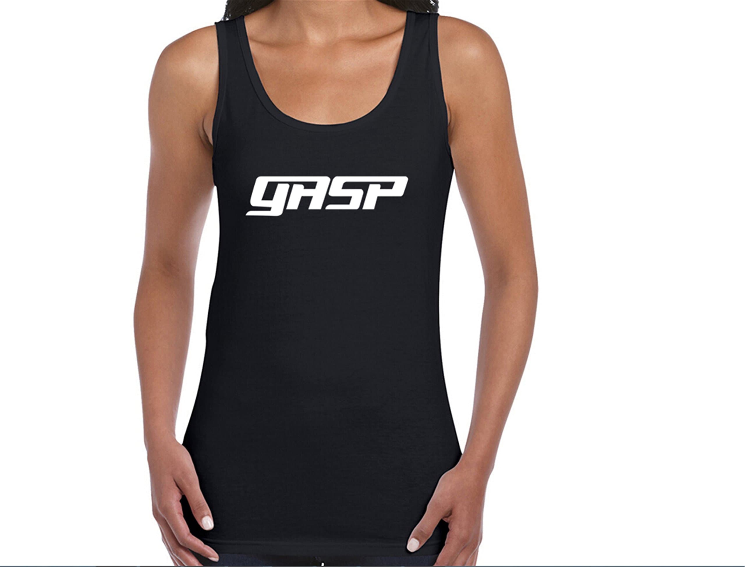 Sdeya A0415 gasp Printed Womens Longer Length Fitted Tank Large Black