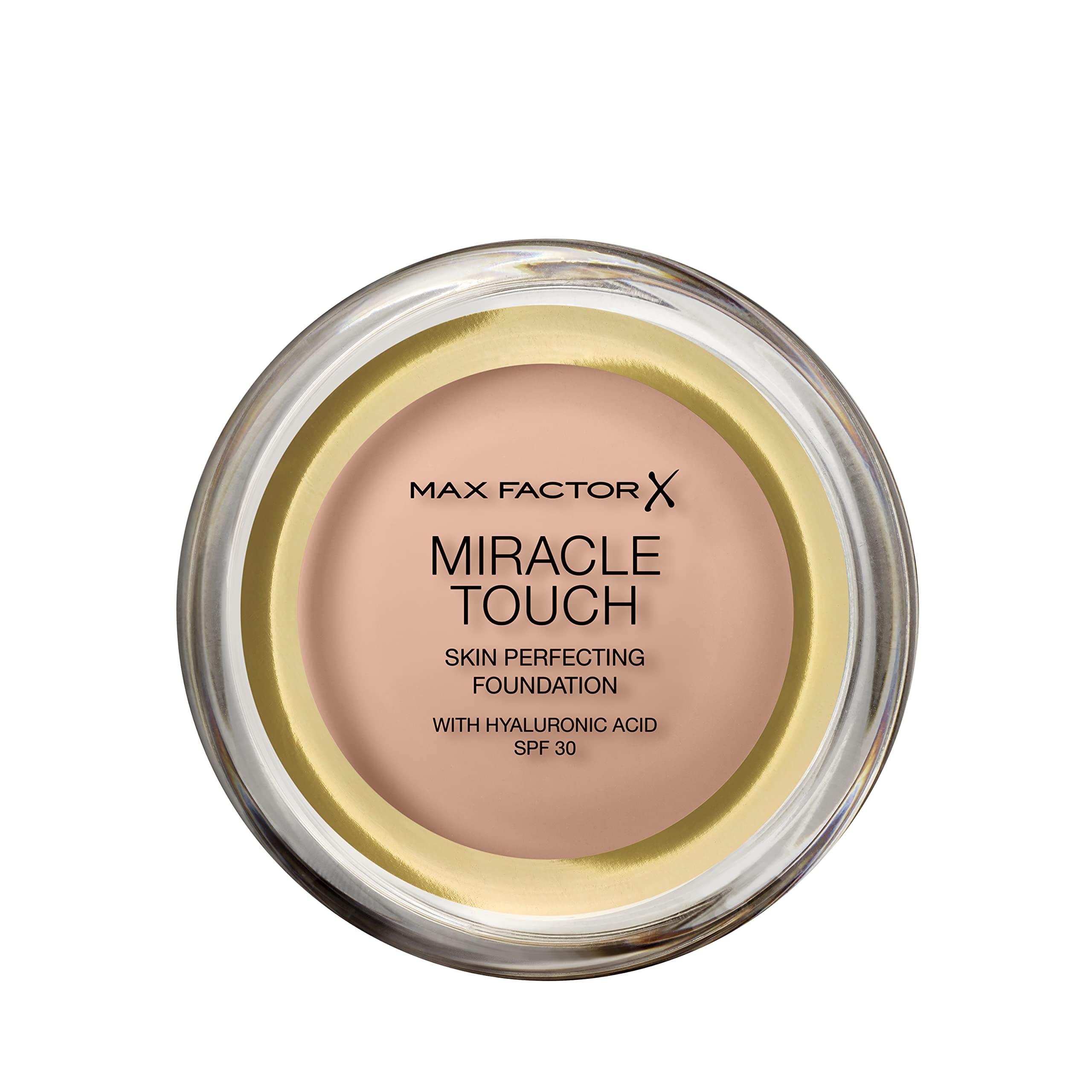Miracle Touch Foundation, New and Improved Formula, SPF 30 and Hyaluronic Acid, 55 Blushing Beige