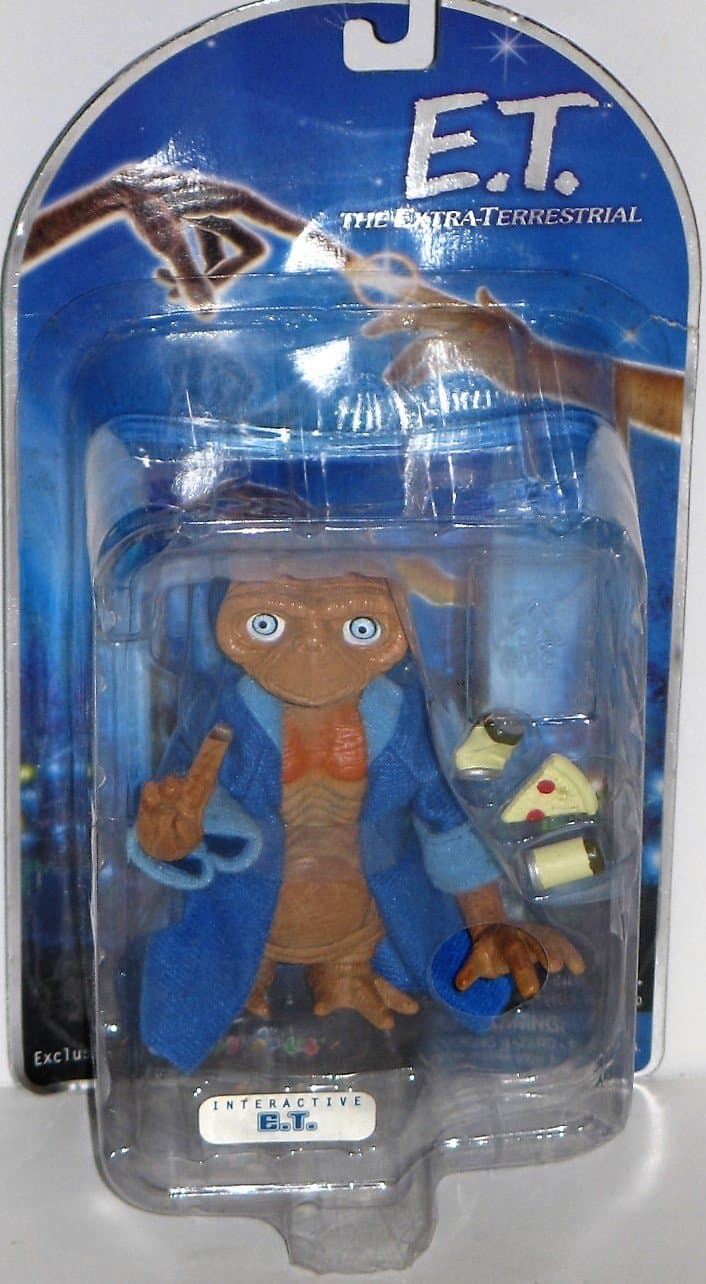 Interactive E.T. The Extra-Terrestrial in Blue Robe with Pizza & Beer Cans Toys R Us Exclusive