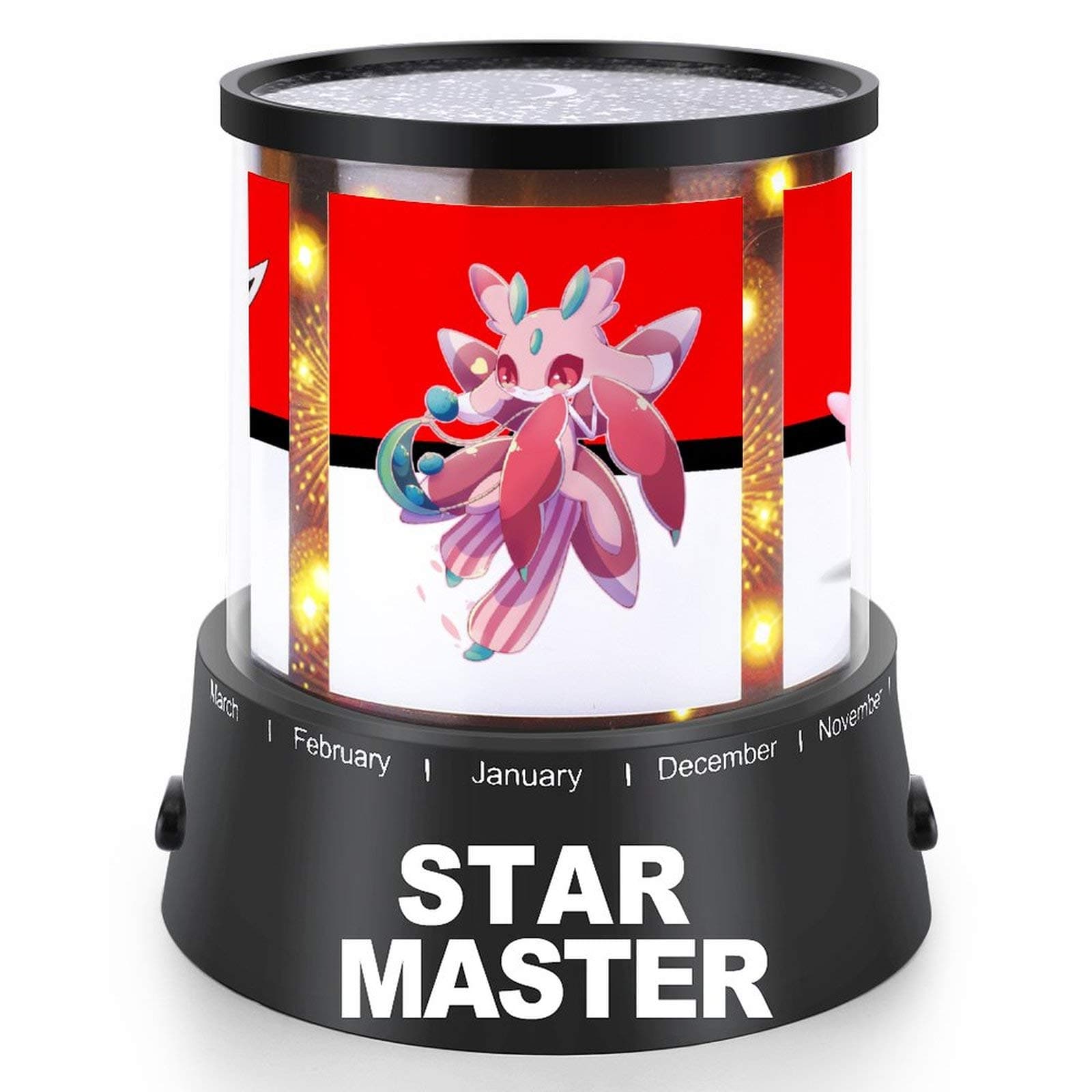 Anime Poke-mon Igglybuff Jigglypuff Wigglytuff Star Projector Night Light Decoration Galaxy Projector Lamp Romantic Modern Starry Sky Projection for Kids Adults Bedroom
