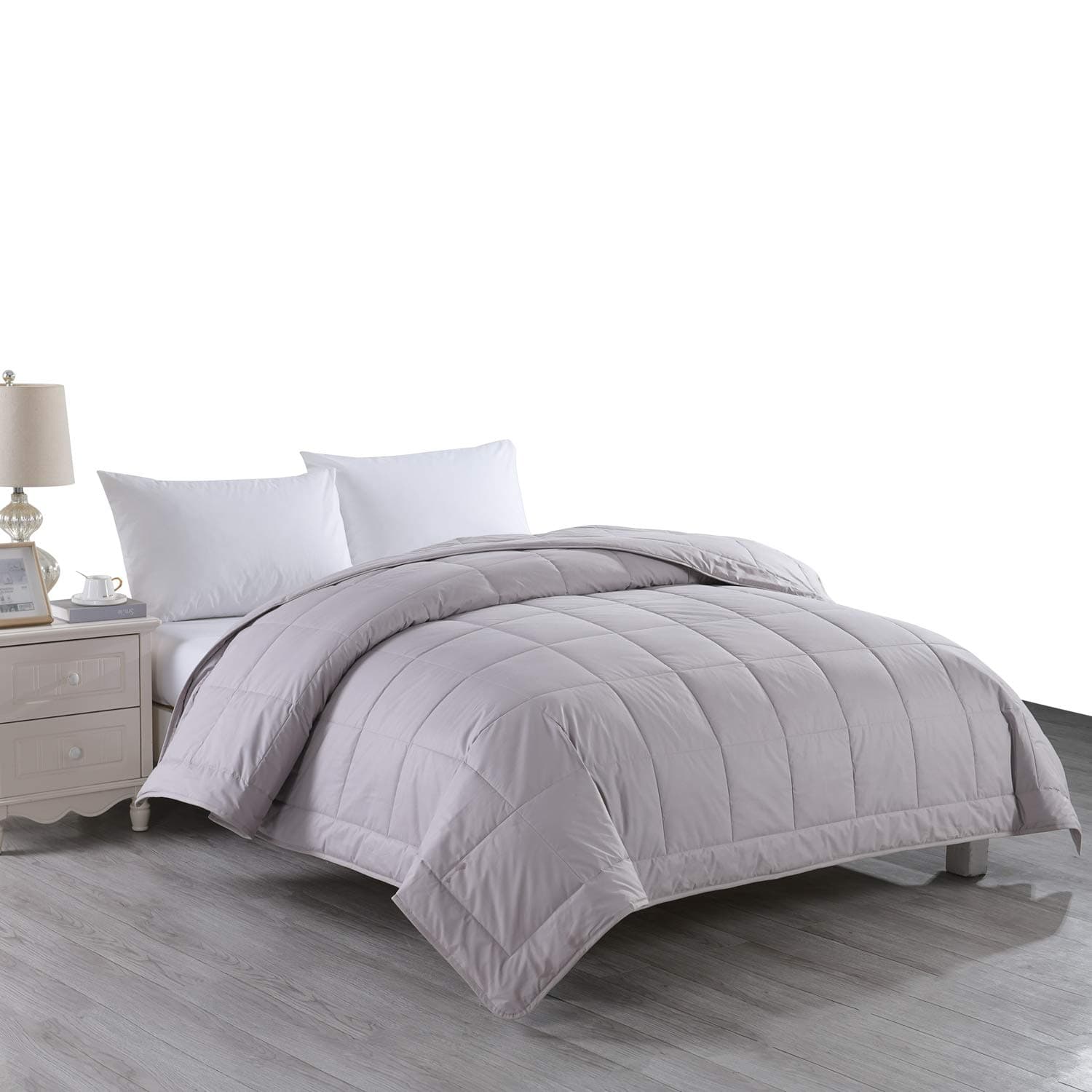 Cotton LoftCottonloft Soft and Warm All Natural Breathable Hypoallergenic Cotton Blanket, Twin, Grey