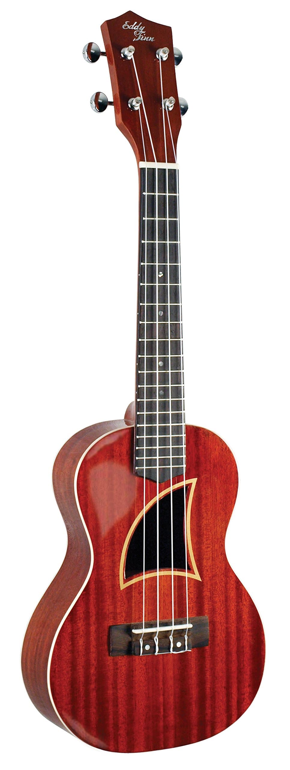 Eddy Finn EF-75 All Solid Mahogany Deluxe Ukulele with HIGH Gloss Finnish (EF-75MC)