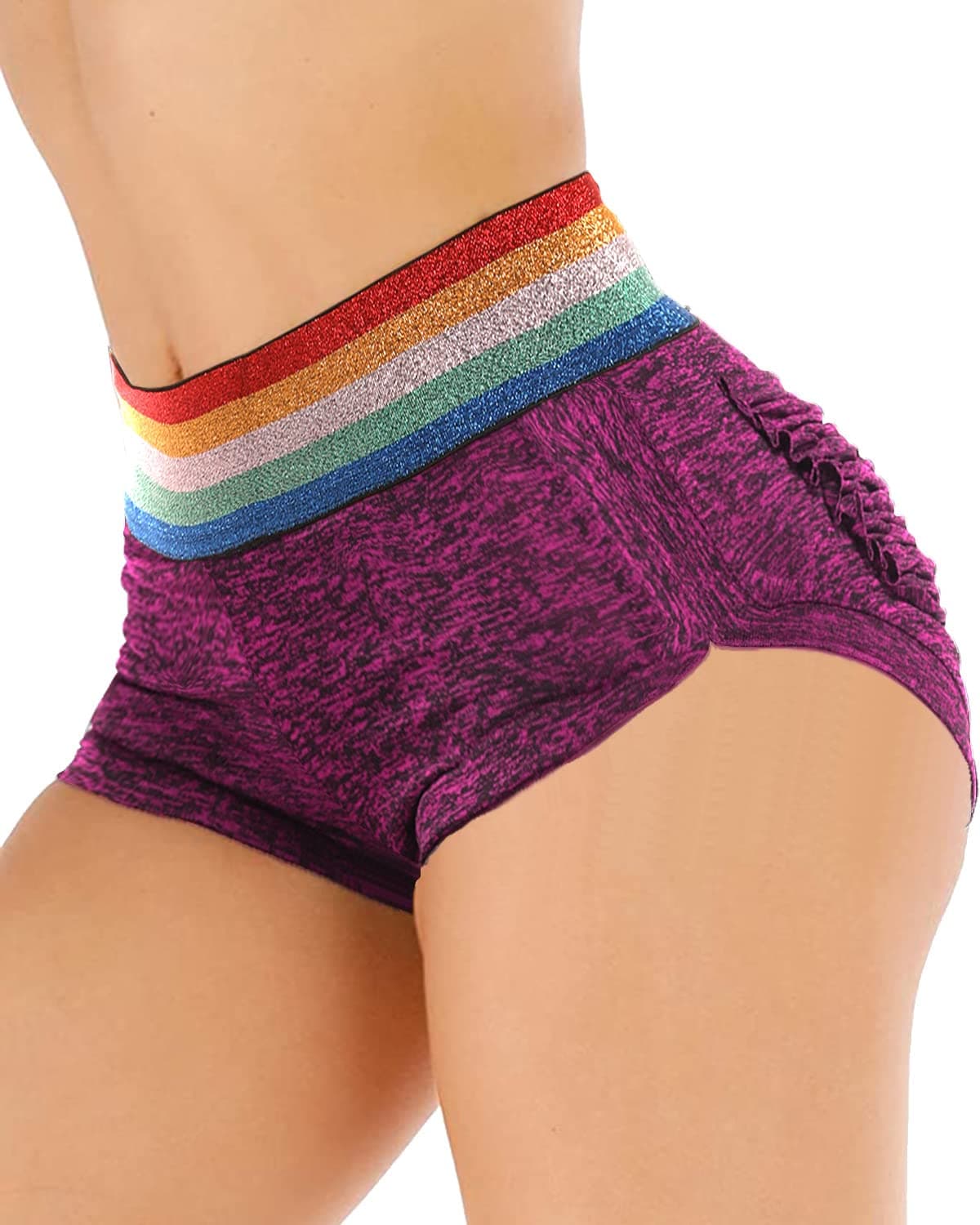 YOFIT Booty Shorts for Women Sexy Slutty Butt Scrunch Twerk Shorts Daisy Dukes Cute Athleisure Shorts