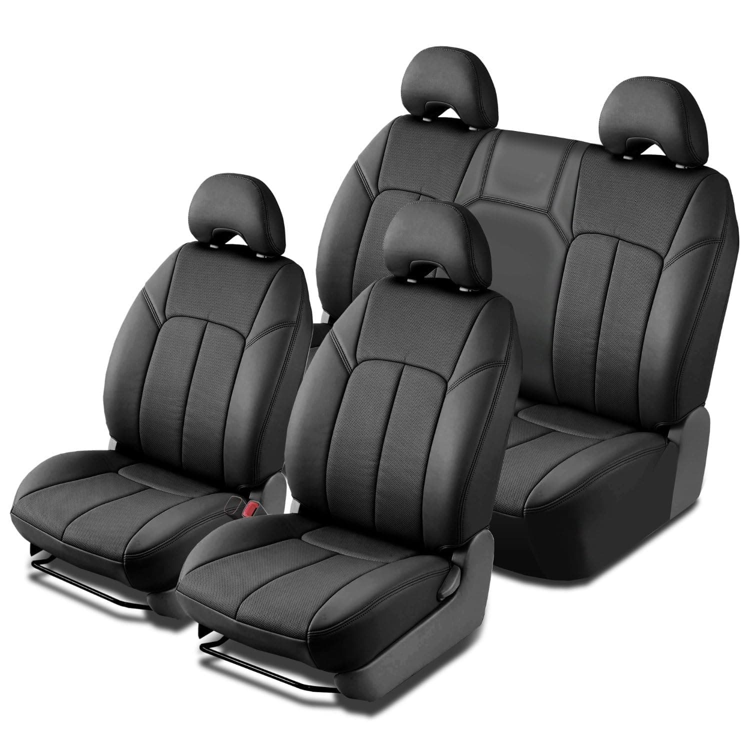 Clazzio Toyota Tacoma 2016-2023 Double Cab Manual Driver Seat Black PVC Seat Cover AP-EATOB2120KKK