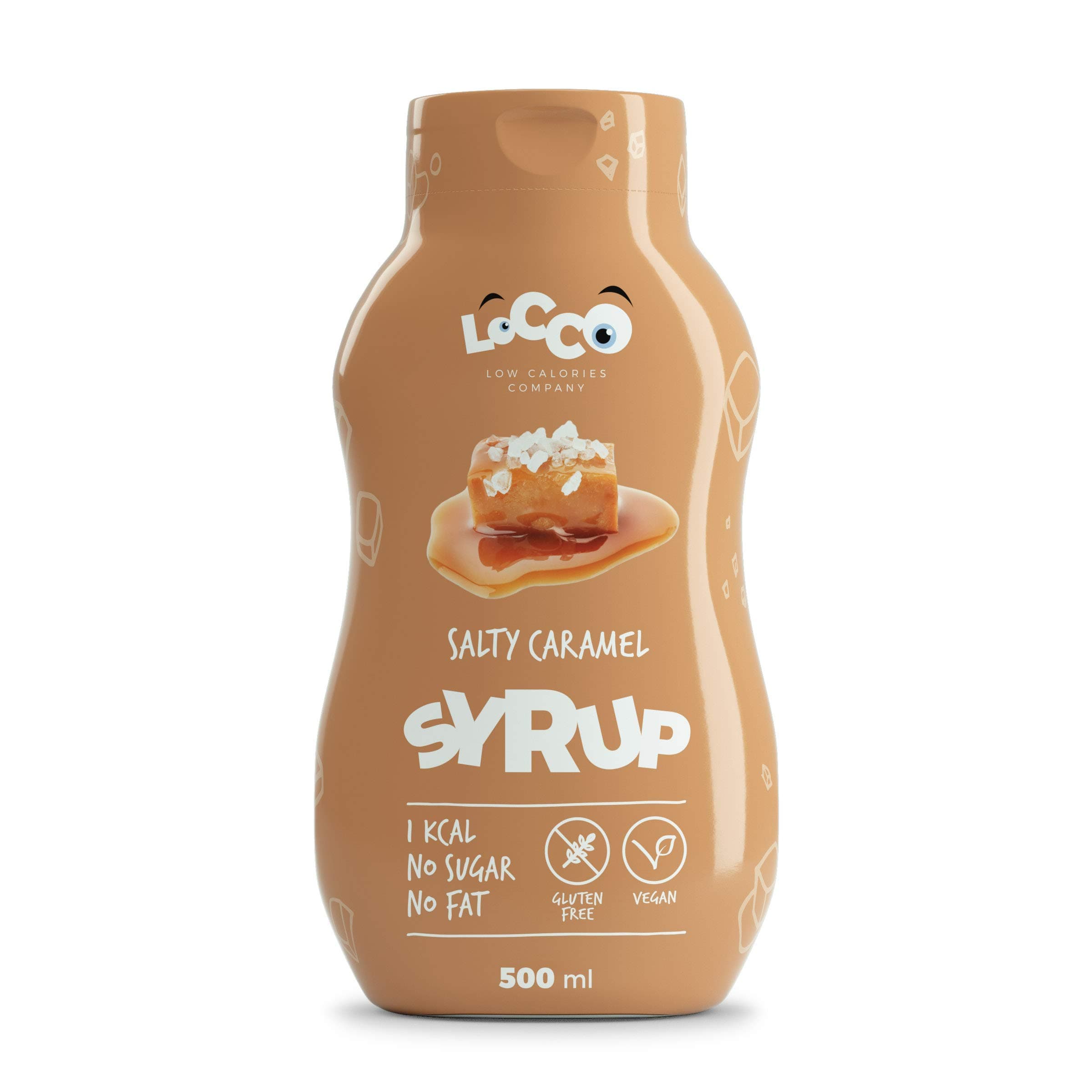 LoCCo Low Calorie Salty Caramel Syrup 500ml; Slimming Food for Keto Dukan Diet (Salt Range Pakistan)
