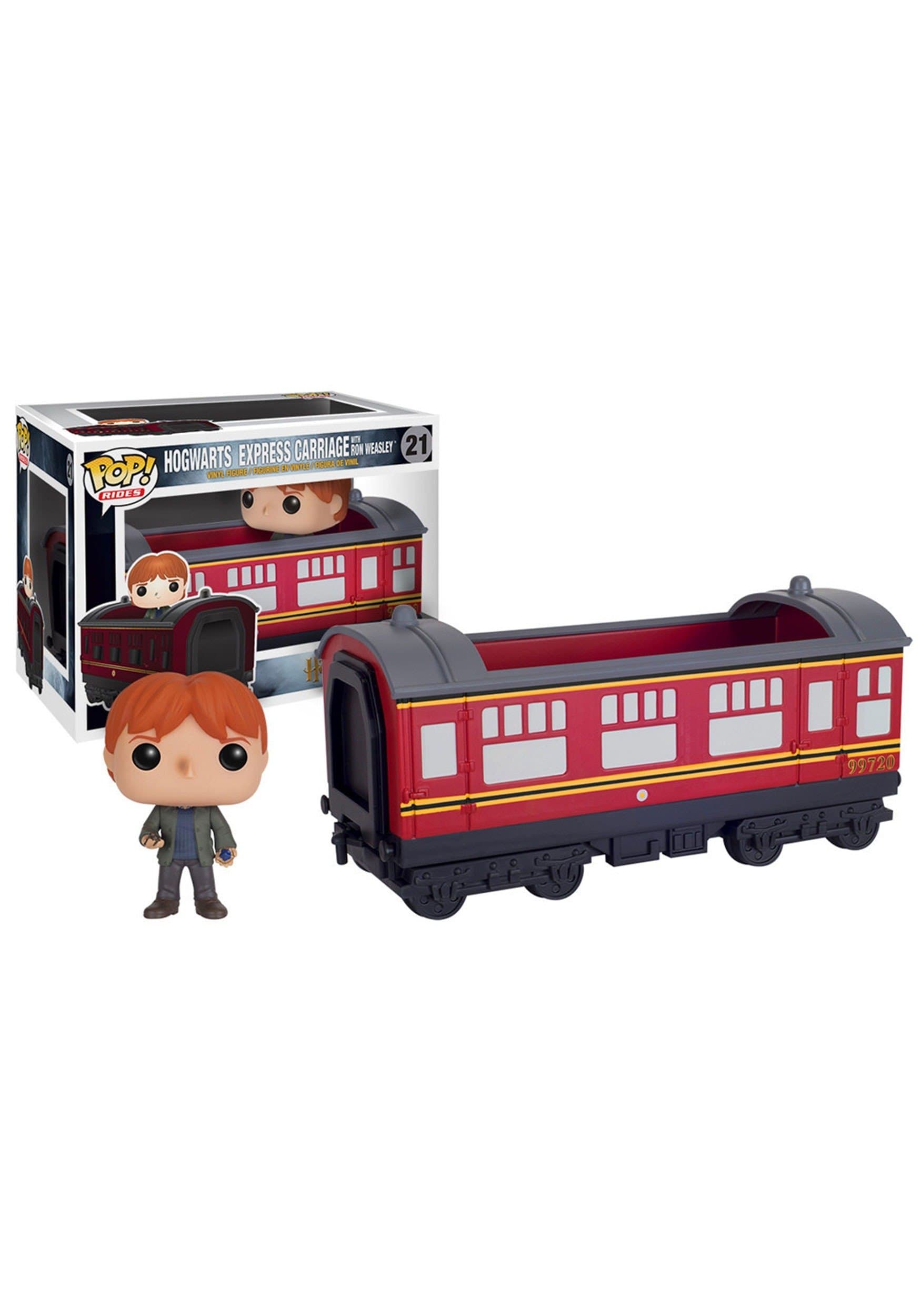 POP Rides: Harry Potter - Hogwarts Express Train car with Ron Weasley Action Figure