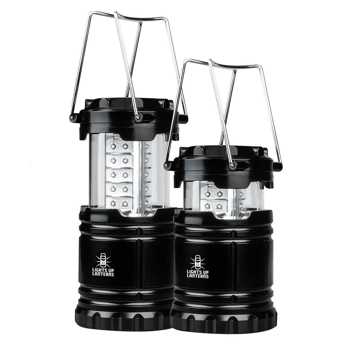 The Ultimate LED Lanterns for Camping By Lights Up Lanterns-Lightweight, Tough and Portable Gear- Ultra Bright Lighting for Outdoor and Emergency Outage Use - 2 Pack and Batteries Included