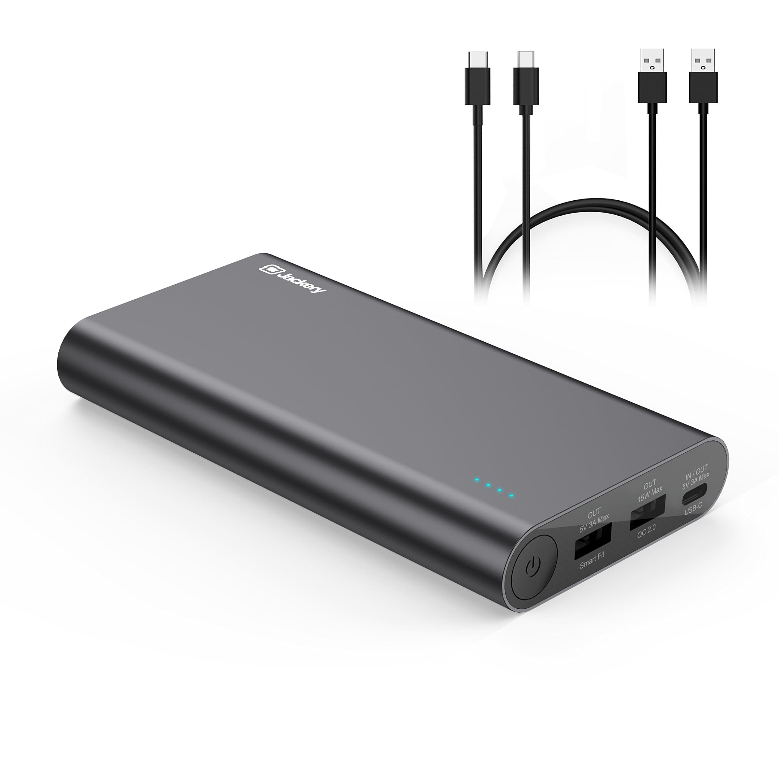 USB C Portable Charger, Jackery Titan S 20100mAh 30W Total Output QC2.0 Qualcomm Quick Charge External Battery, Type-C Port for Nintendo Switch, Macbook, Nexus, Samsung and More - Black