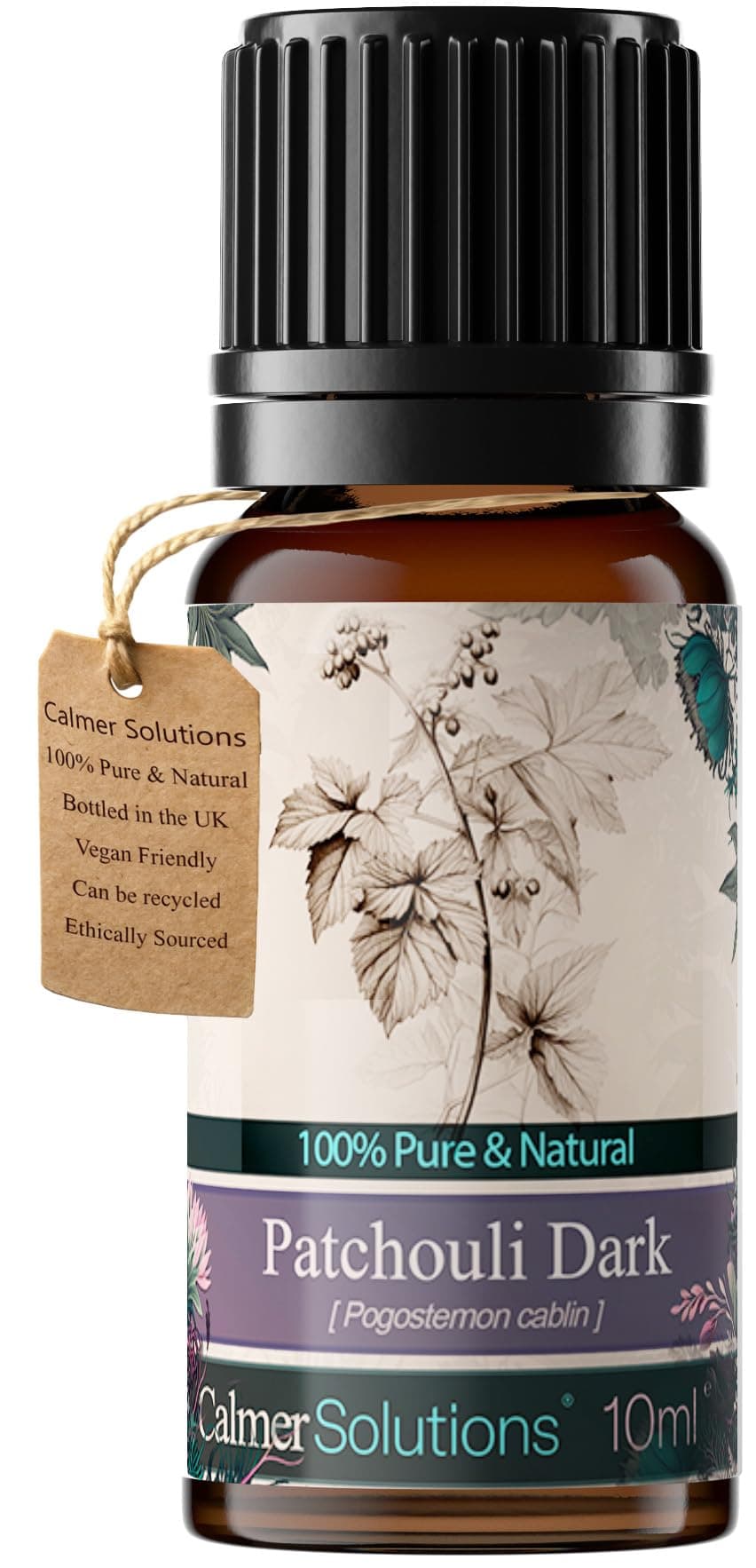 Patchouli - 10ml | Helpful with Skin Conditions, Relaxation, Libido|Pure 100% UK Sourced Natural Essential Oils | Professional or Home use | Diffusers, Humidifiers, Candles & More