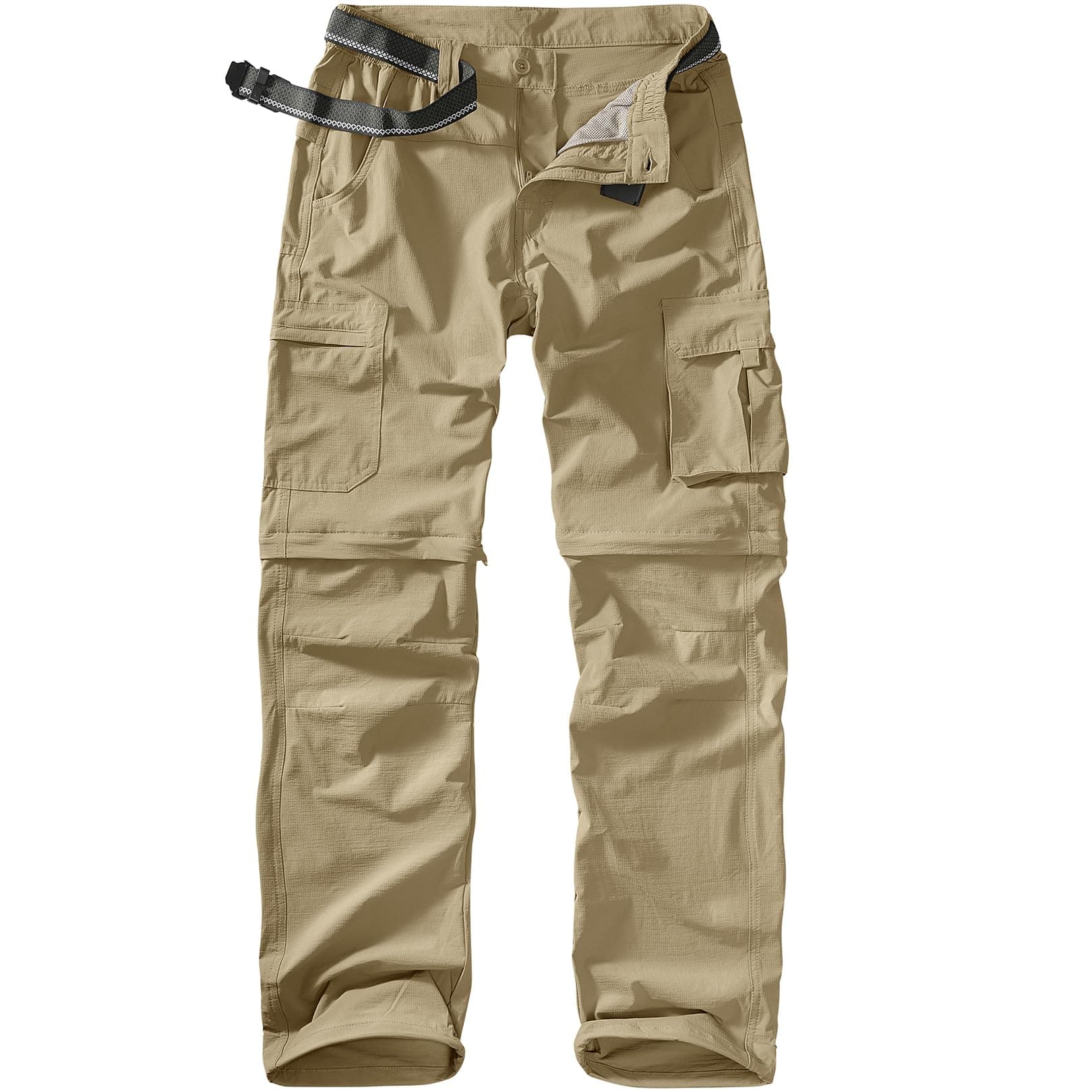 Hiking Pants Men Convertible Quick Dry UPF 50 Lightweight Zip Off Safari Fishing Travel Cargo Trousers