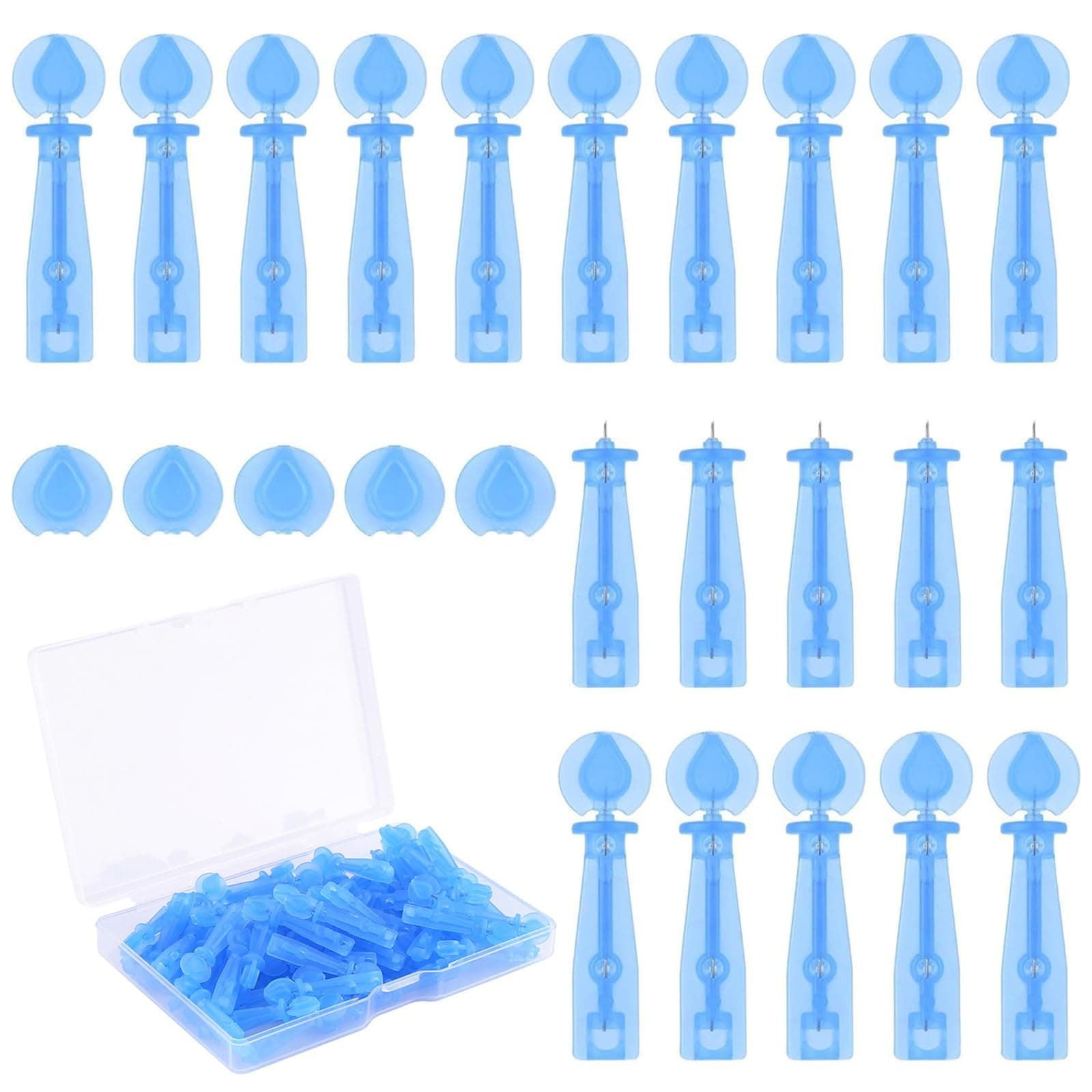 – Wisfunlly 100pcs Disposable Acne Pimple Remover, Professional Blackhead and Blemish Remover Tools for Acne, Closed Mouth, Whitehead, Comedone Removal Needle Pimple Popper Set