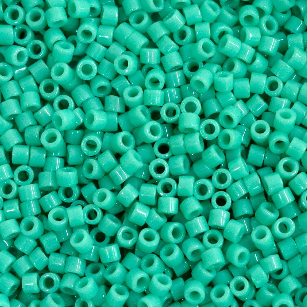 Delica 11/0 Tube By Miyuki Seed Bead 7.2 Gram Approx 1400 Beads Opaque Turquoise