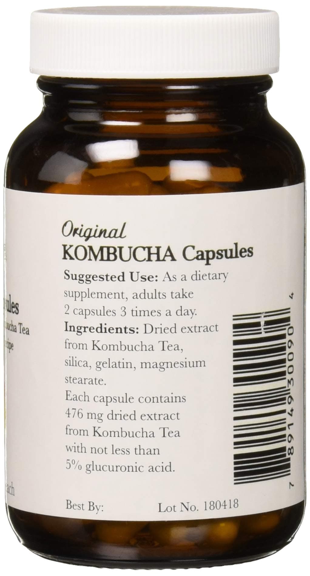 Kombucha Capsules, 580 Mg, 90 Capsules