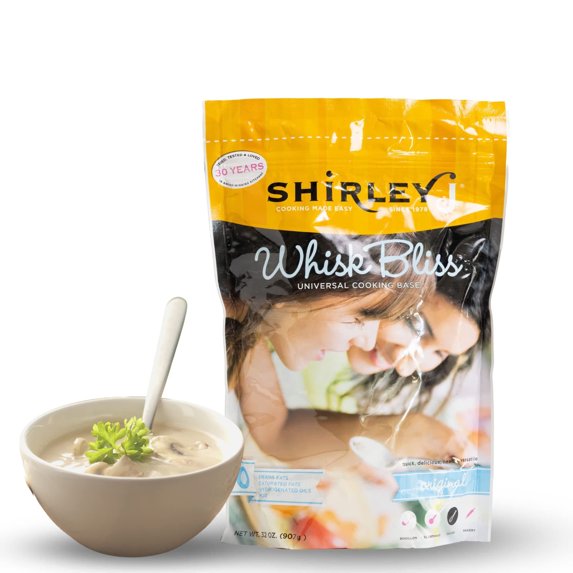Shirley J- Whisk Bliss Soup Mix | Great For Soup, Sauce & Gravy Just Add Water Universal Soup Sauce Base Great For Alfredo, Chicken & Beef Bouillon, Cheddar Soups & Much More