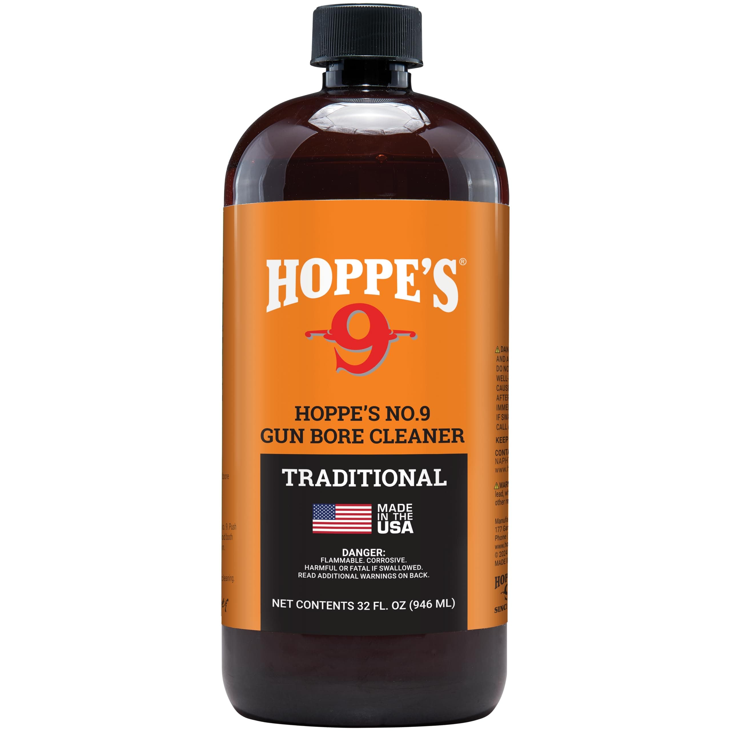 Hoppe's No. 9 Gun Bore Cleaning Solvent 1-Quart Bottle