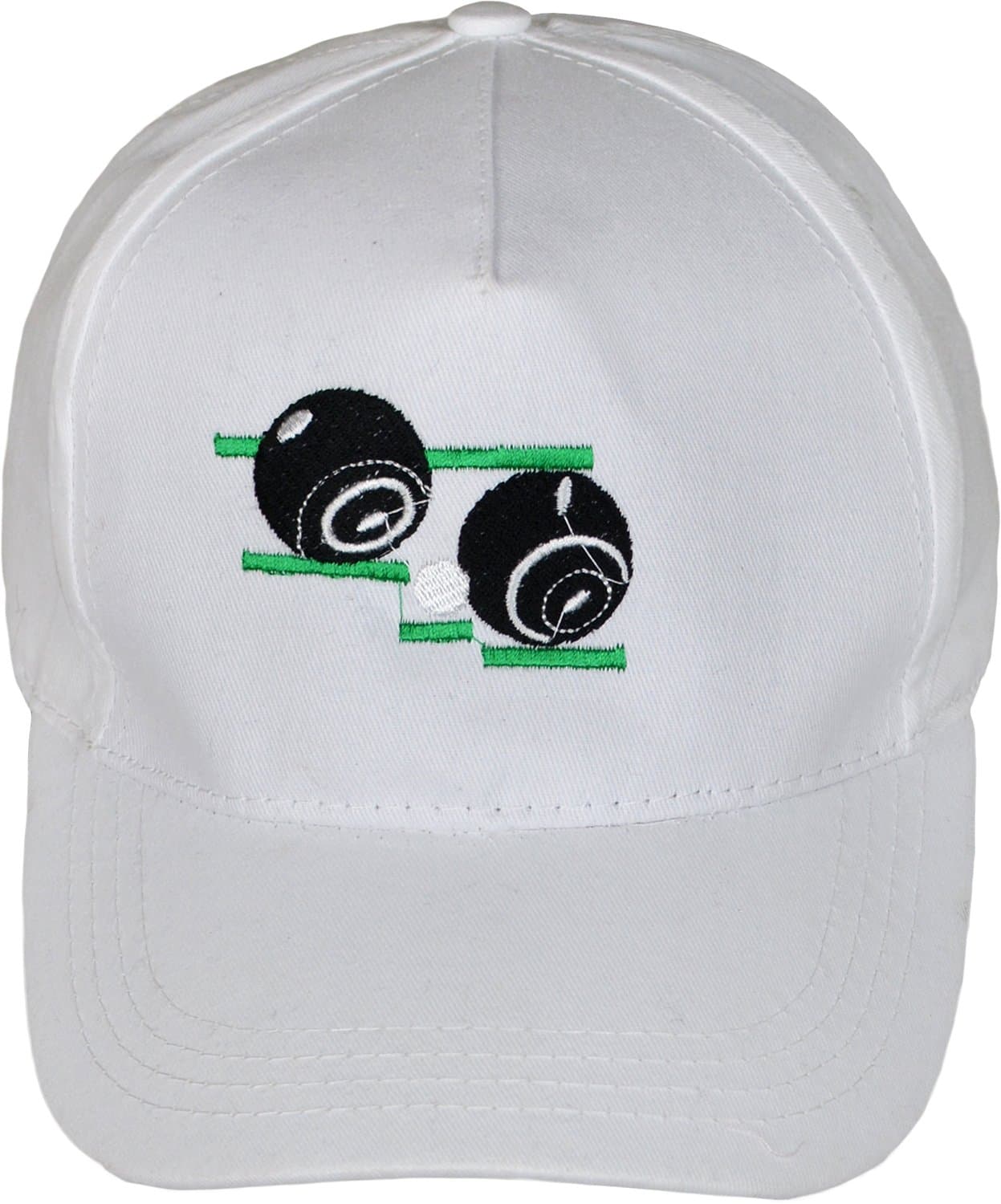 Sians Fashions Bowling Hat Cotton White Bowls Bowlers Embroidered Hats