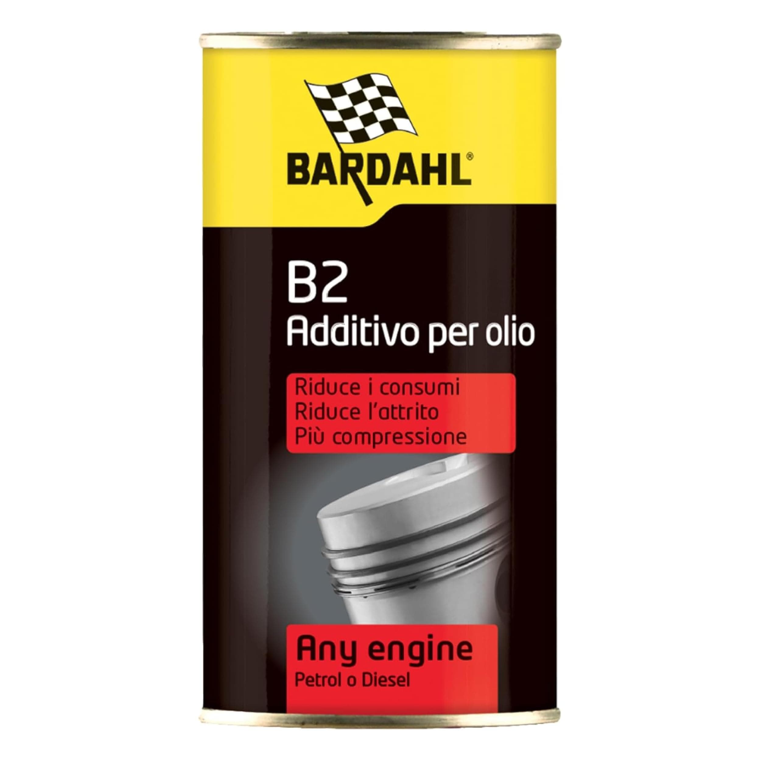 Oil Additive B2, Suitable for all Petrol and Diesel Engines, Improves Engine Performance, 300 ml