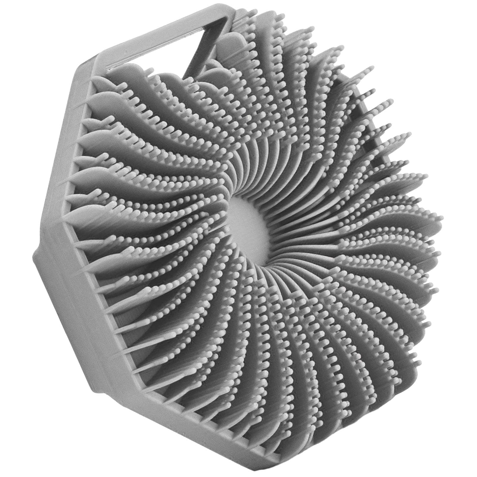 Silicone Body Scrubber, Body Brush for Showering, Sud Scrub Eco Friendly Shower Scrubber for Sensitive Skin Grey