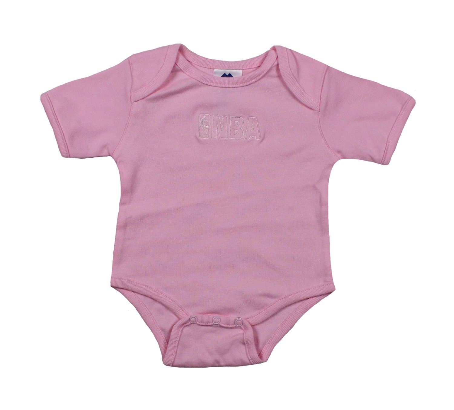 NBA Sports Infants Girls Game Creepers Sleeper, Light Pink (3-6 Months, Light Pink)