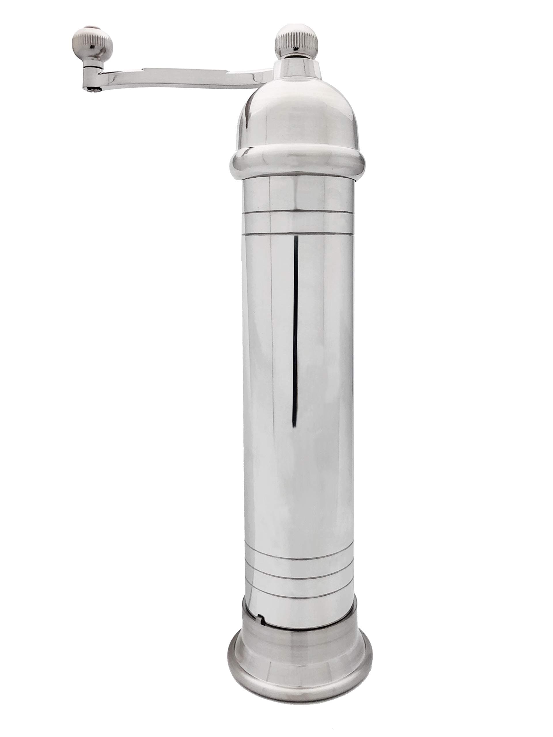 All Splendid Greek Silver Pepper Salt Grinder- Greece Pepper Salt Mills Stainless Steel for Home Kitchen Restaurant
