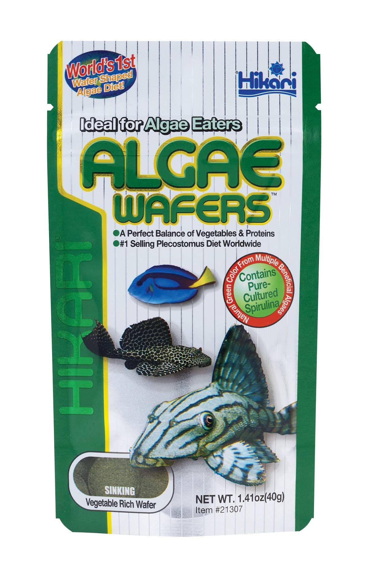 Usa Inc Tropical Sinking Algae Wafers For All Life Stages Fish, 40G