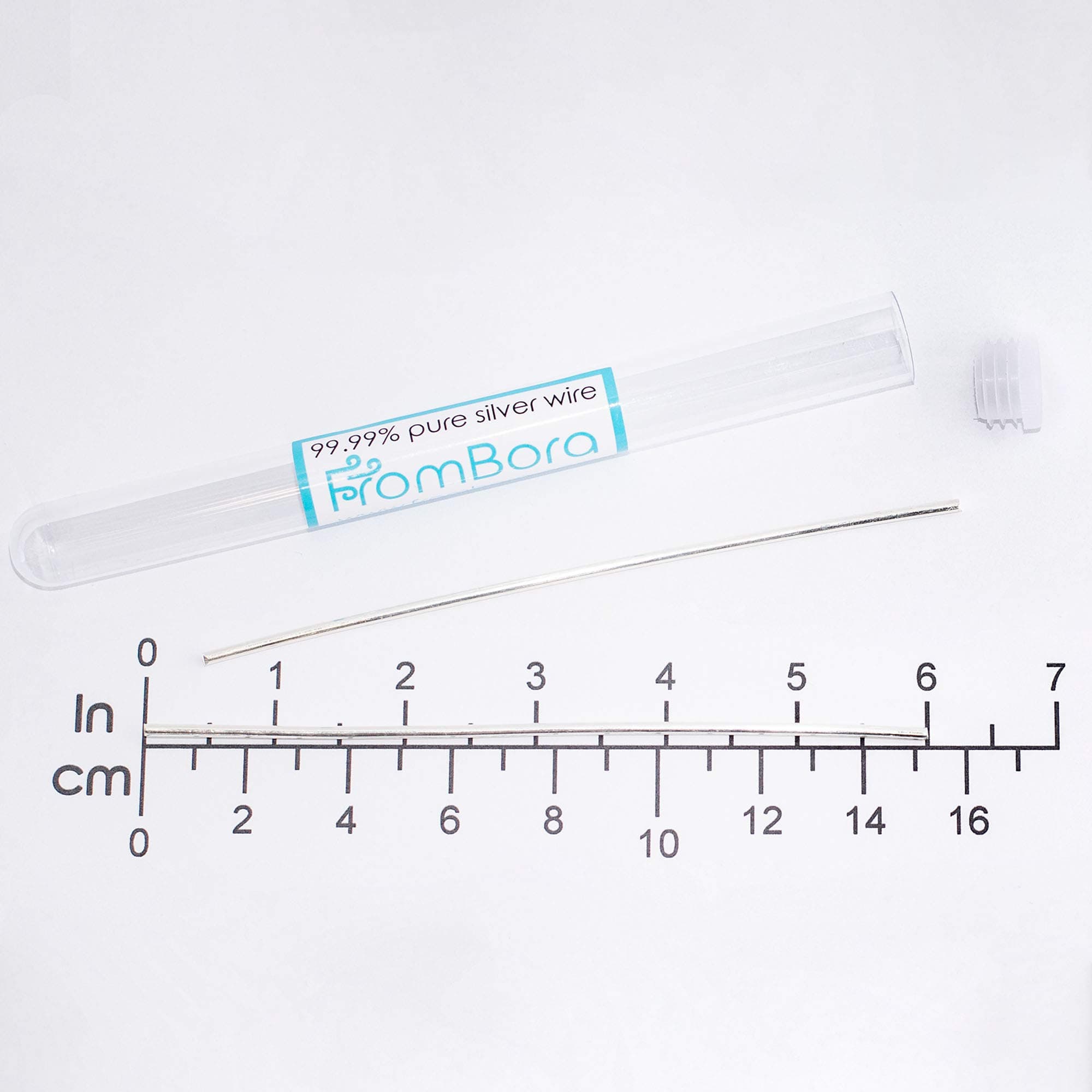 Colloidal Silver | Pair of Pure Silver Wire 99.99% | Certificate | 9999 | 14 Gauge 6” | FromBora Colloidal Silver Generator Wire