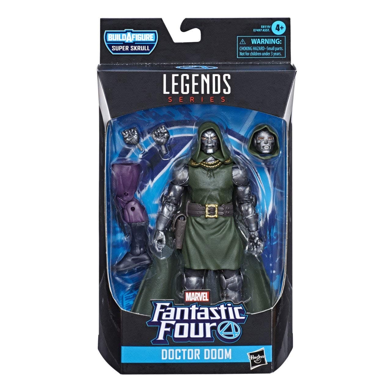 Marvel Legends Series Fantastic Four 6" Collectible Action Figure Doctor Doom Toy, Premium Design, 4 Accessories, 1 Build-A-Figure Part