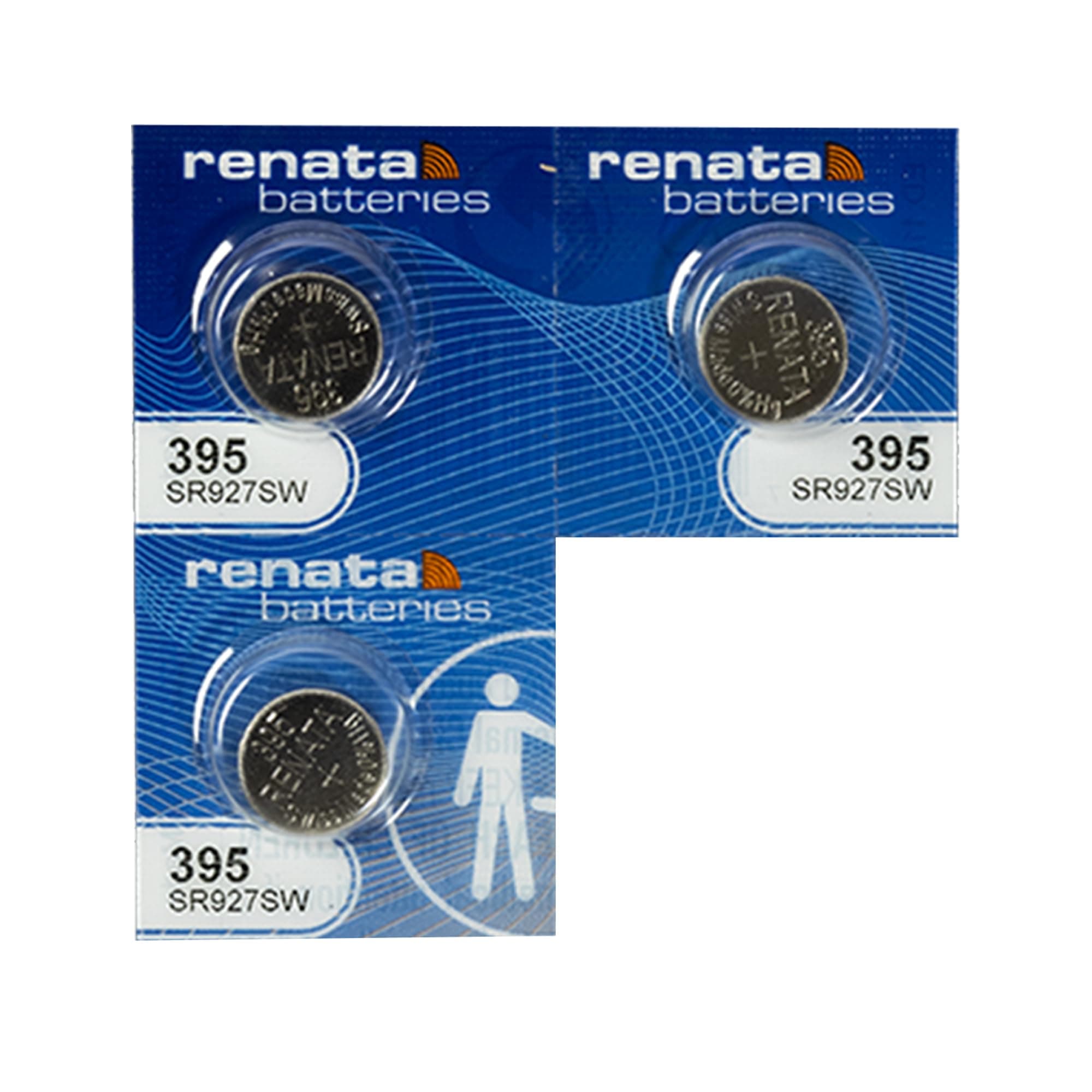 Batteries 395/SR927SW 1.5V Swiss Made Watch Battery (3 Pack)