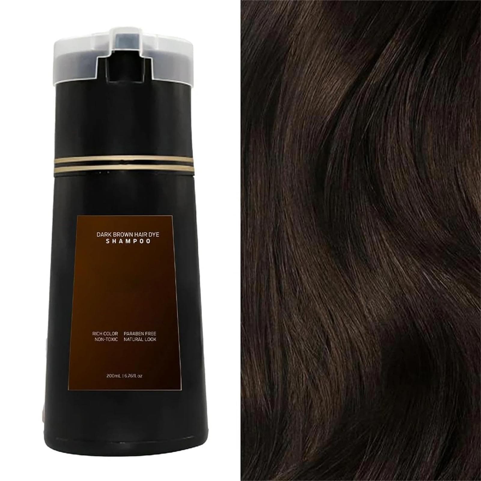 Nova Hair Dye Shampoo, Nova Hair Instant Dye Shampoo, Hair Color For Gray Hair Coverage, Fast Hair Coloring Natural Instant Hair Dye, Long Lasting Hair Color Shampoo For Women And Men