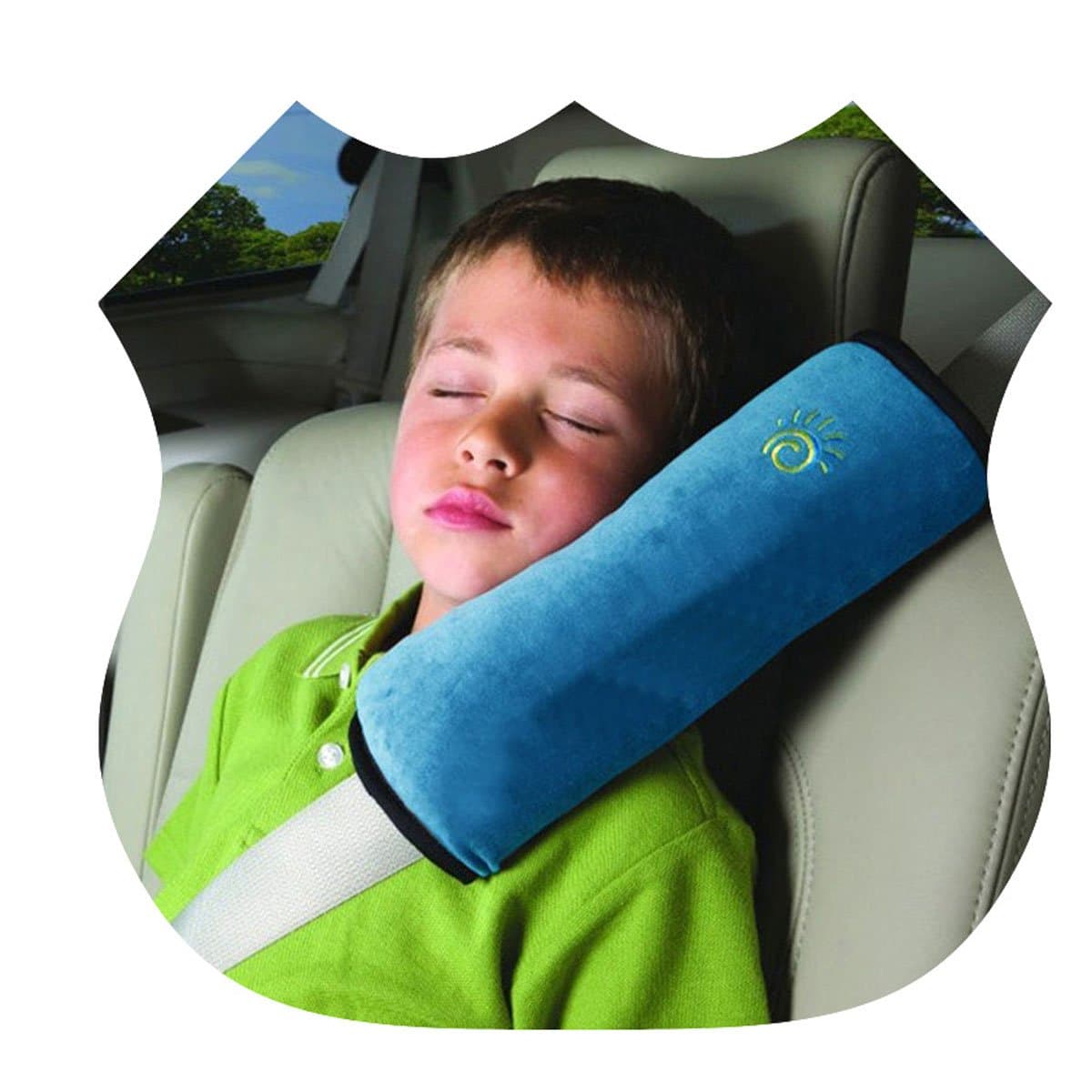 NUBEN Car Seat Blet Cover Cushion Children Protection Pillow Cotton 2pieces