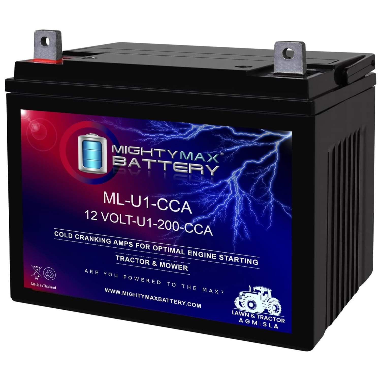 Mighty Max Battery ML-U1 12V 200CCA Battery for Poulan P01538 230CCA Lawn Tractor Mower