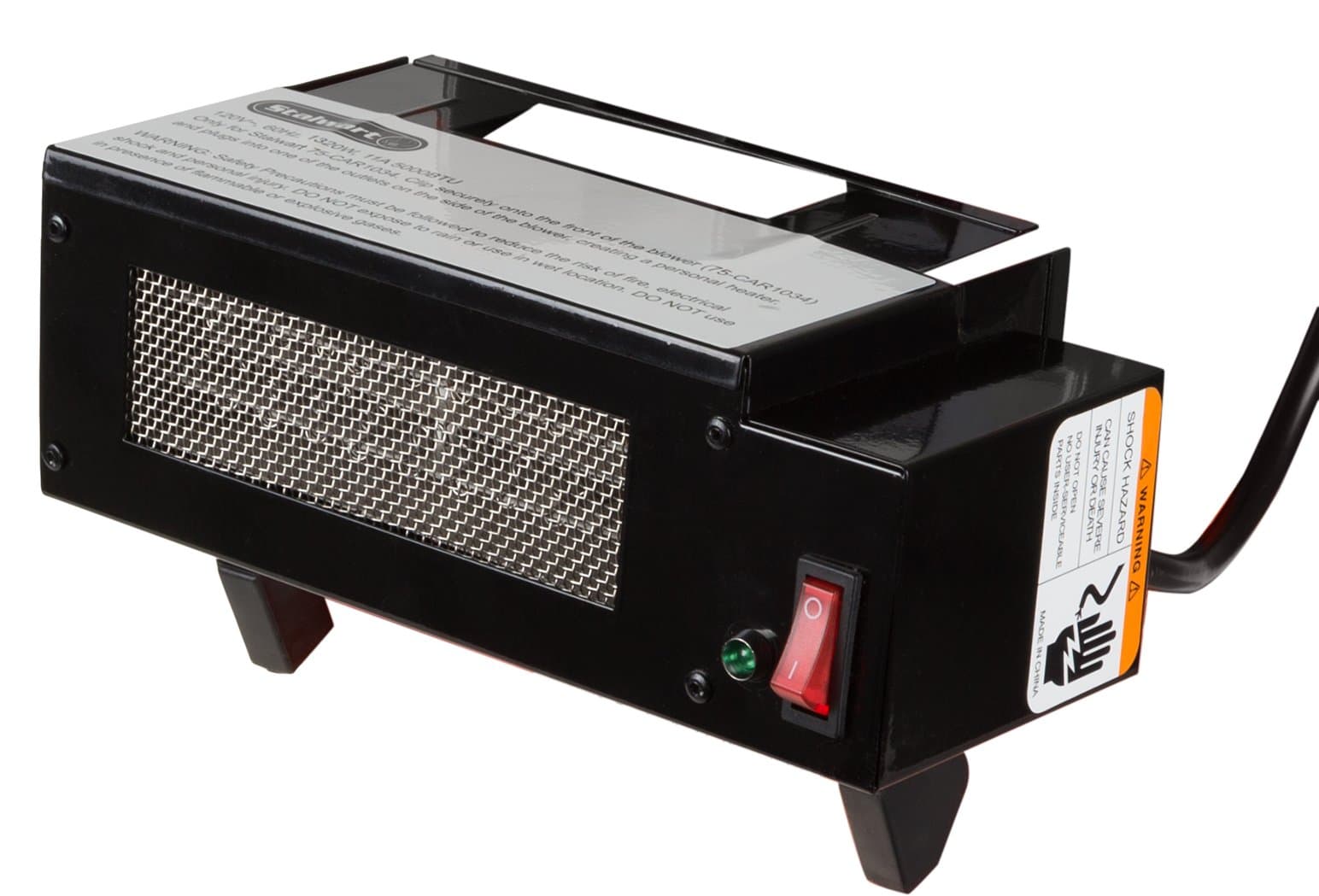 Heater Attachment for Industrial Portable Fan Blower with Overload Protection by Stalwart