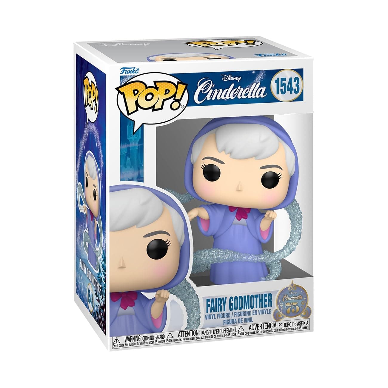 Pop Disney: Cinderella's 75th Anniversary - Fairy Godmother - Collectable Vinyl Figure - Gift Idea - Official Merchandise - Toys for Kids & Adults - Cartoon/Animation Fans