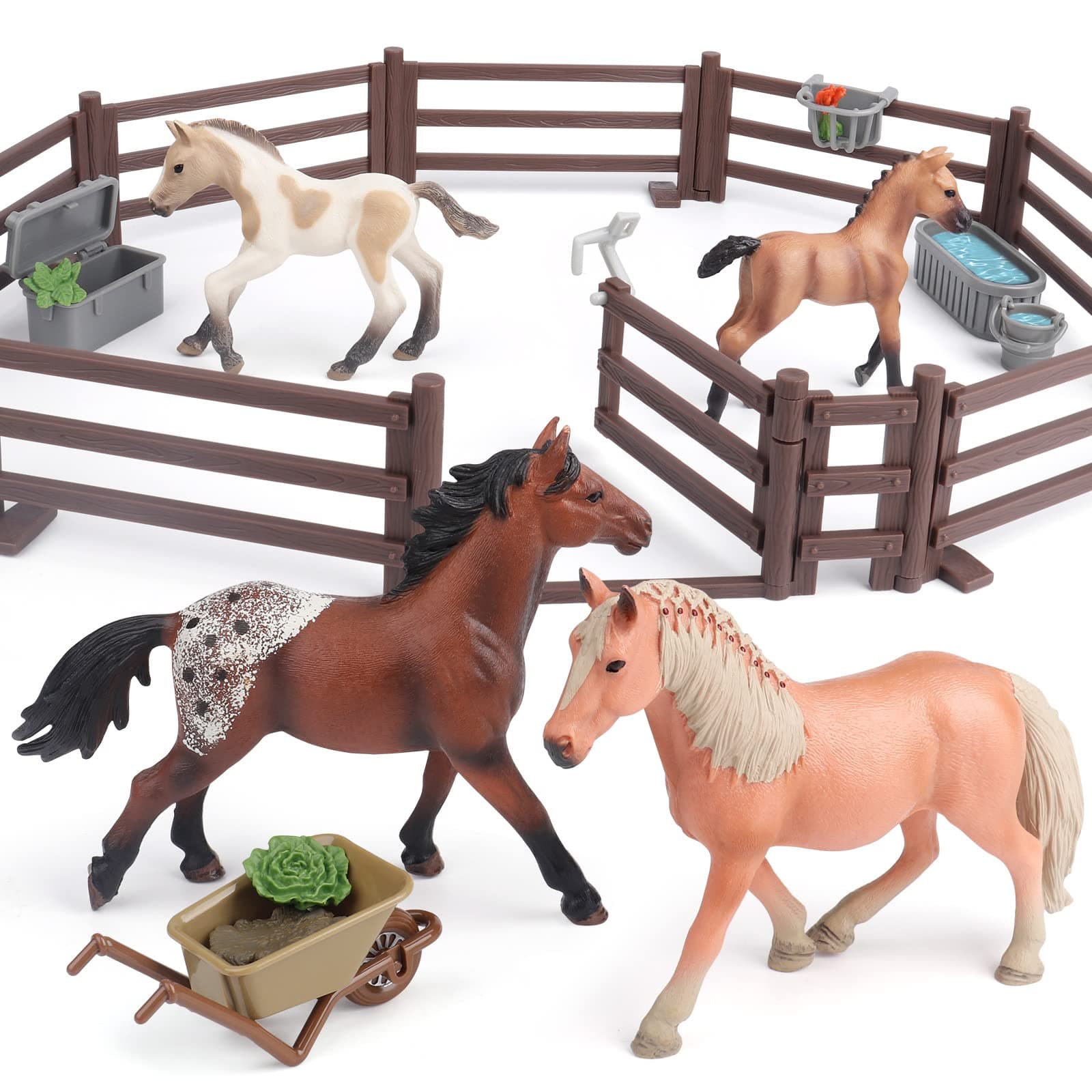 Horse Toys for Girls and Boys - Gift Ideas and Birthday Presents for Kids 4-6 6-12, Farm Animals and Horse Figurines for Spirit of Adventure