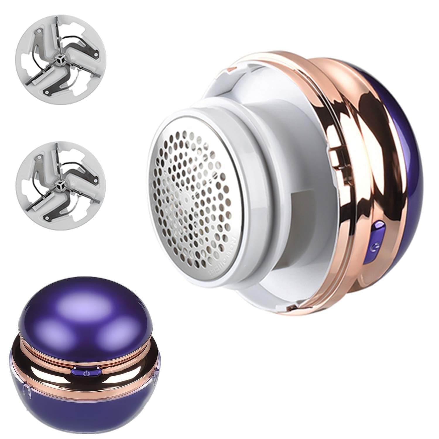 Lint Remover Sweater Clothes Fabric Shaver, Cosyonall USB Rechargeable Defuzzer for Removing Blanket Fluffs, Couch Pills, Sweater Bobbles and Wool Fleece-Purple