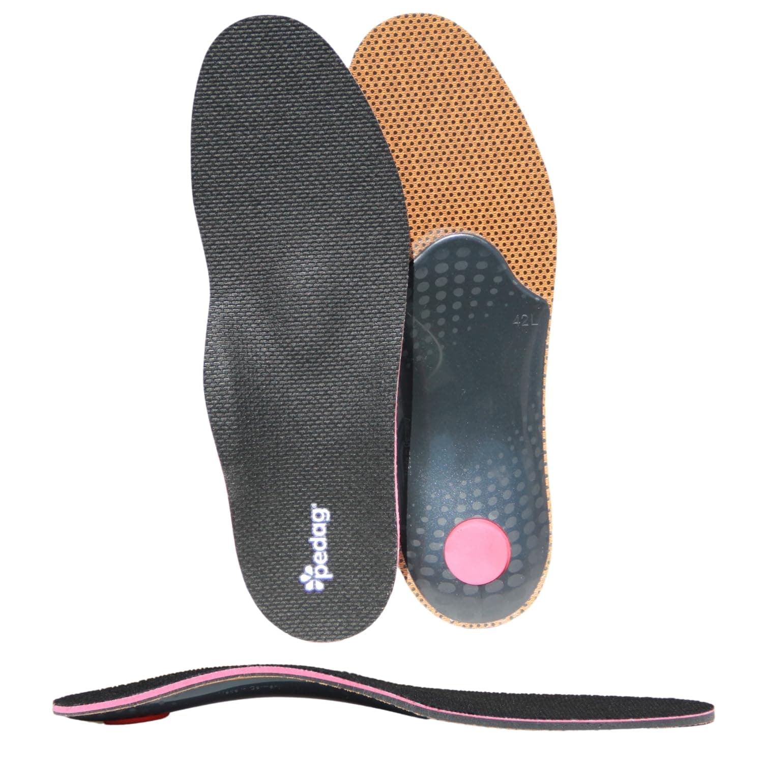 pedag Plantar Fasciitis Orthopedic Inserts Provides Superior Arch Support, Relieves Pain in Ball and Heel, Men US 0/EU 43 US Men 10 / EU 43