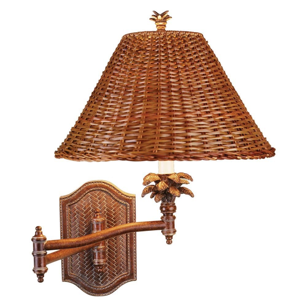 Tropical Swing Arm Wall Lamp