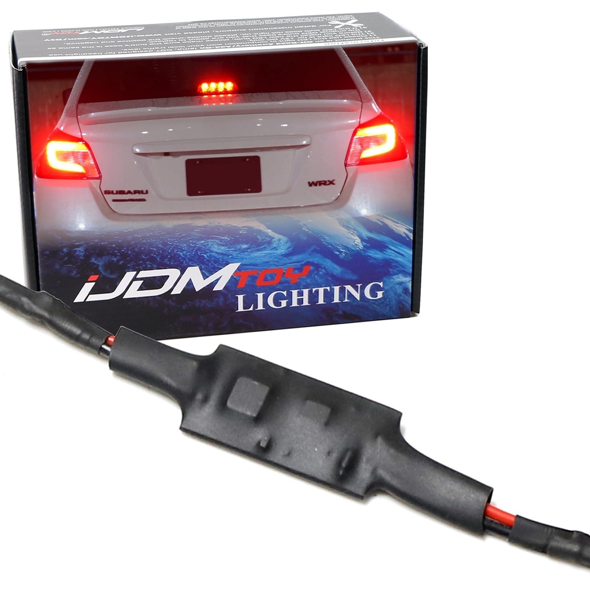 iJDMTOY Plug-N-Play Strobe Flash Controller Compatible With 2015-2021 Subaru WRX or STI Rear Windshield LED High Mount Third Brake Light