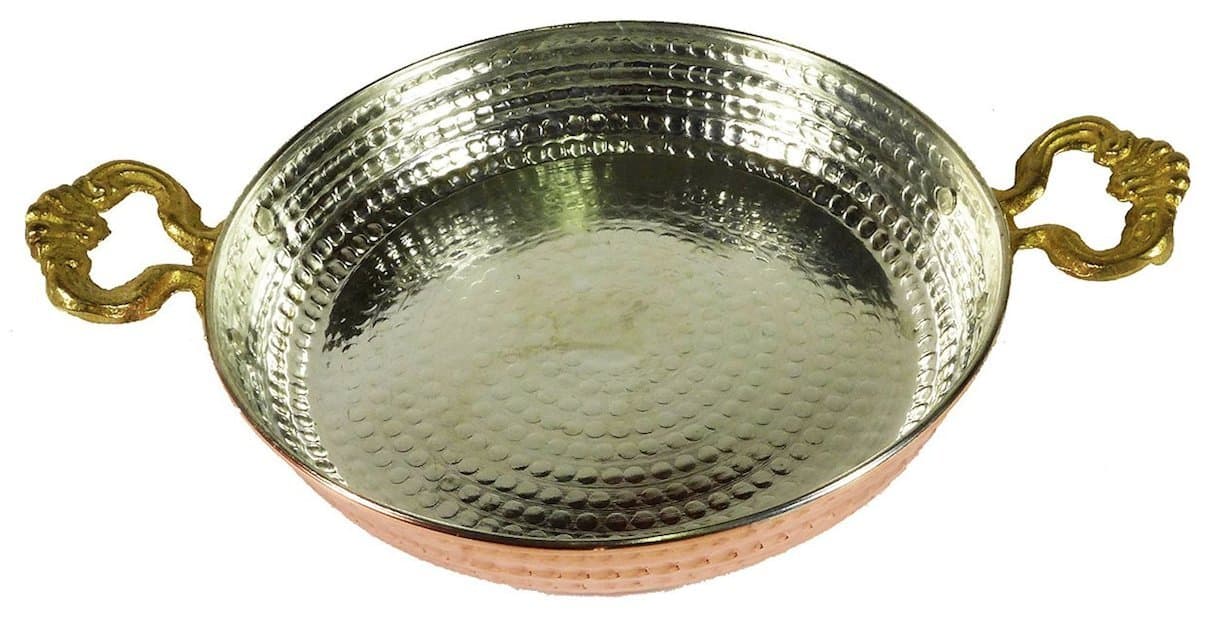Traditional Turkish Hand Crafted Copper Pan by Reva Bakir
