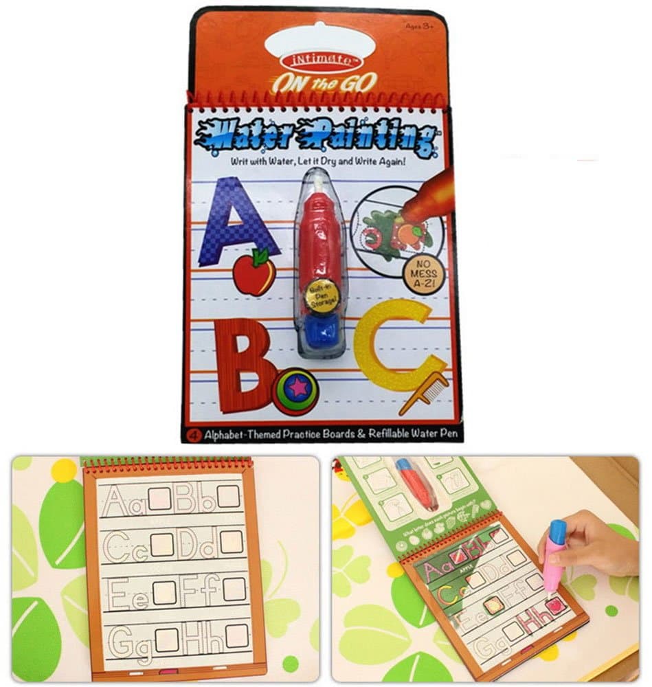 YOUR MOON On the Go Water Painting Baby Drawing Maps For Kids Intimate Series (Alphabet)