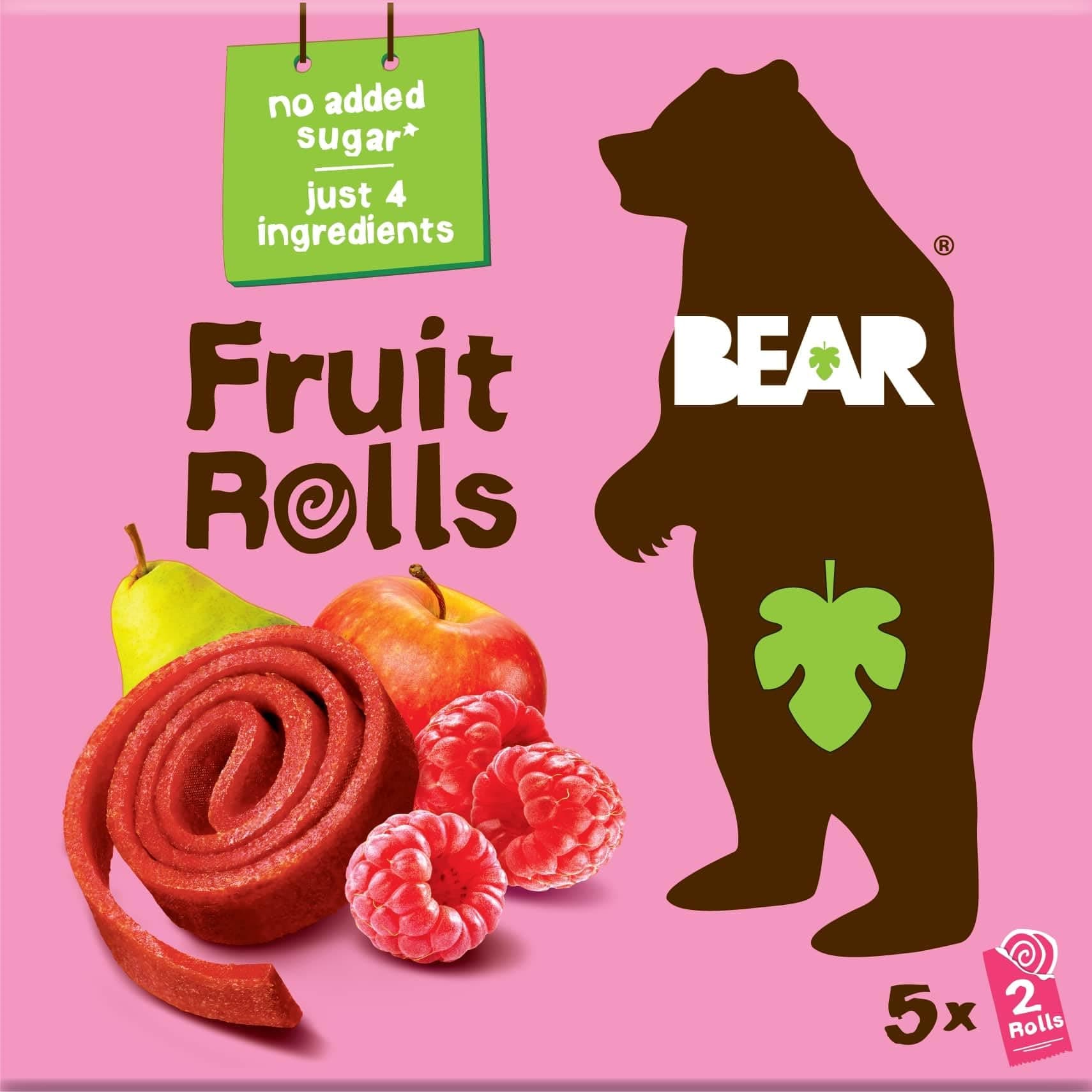 BEAR Raspberry Fruit Yo Yo's 5 Count, .7 OZ
