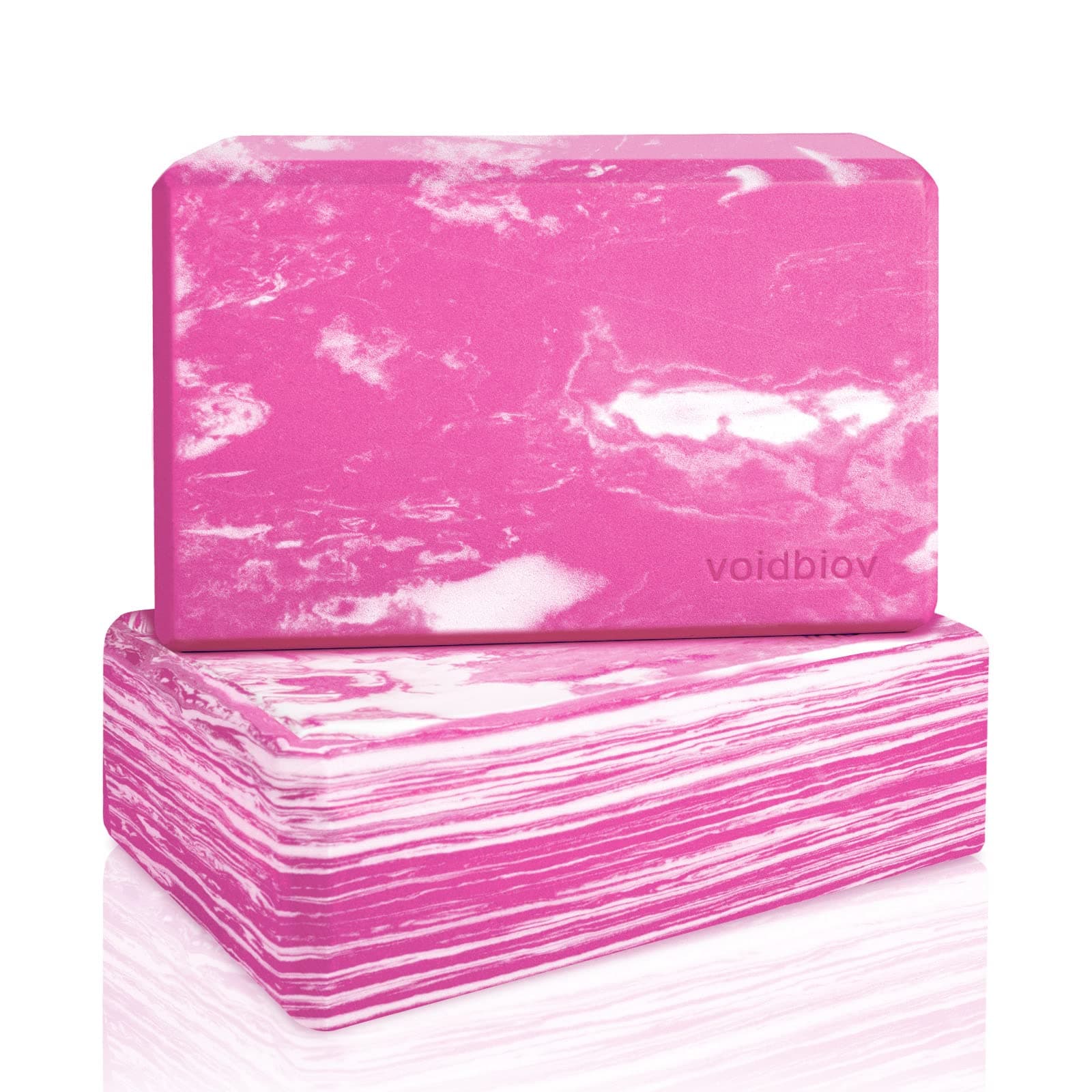 voidbiov High Density Eva Foam Yoga Blocks set, Eco- Friendly Yoga Bricks 9"x 6"x 3" x 2 Pack,Ideal for Yoga Pilates Provides Stability Balance And support, Great for Workout, fitness& Gym