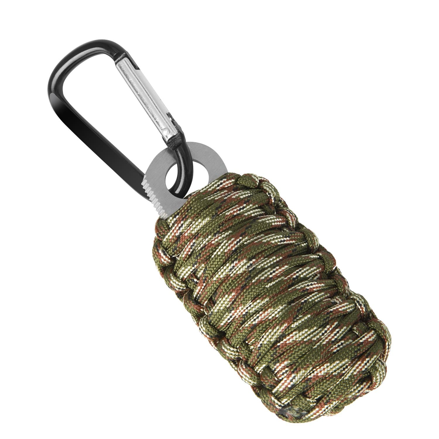 Mini Outdoor Tool 1 Oriketech Emergency Paracord Survival Grenade Kit with 14 Tools Including 550 Paracord/ Fire Starter/ Sharp Striker/ Cutter/ Tin Foil/ Fishing Line/ Fish Hooks for Outdoor