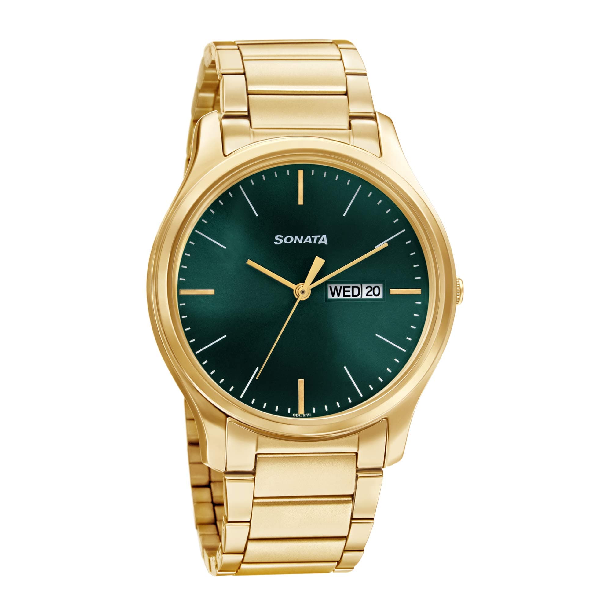 Green Dial Analog Watch for Men-NR77082YM05W