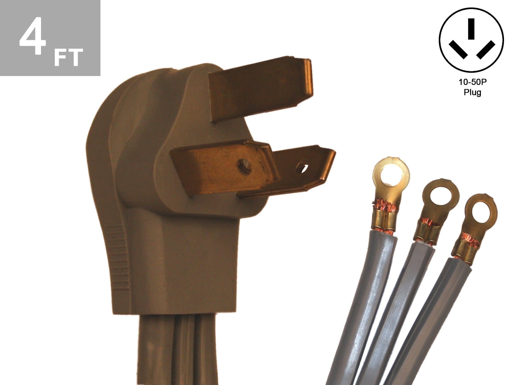 TES 4 Ft. 8/2-10/1 40 Amp 3 Wire Range Cord Kit