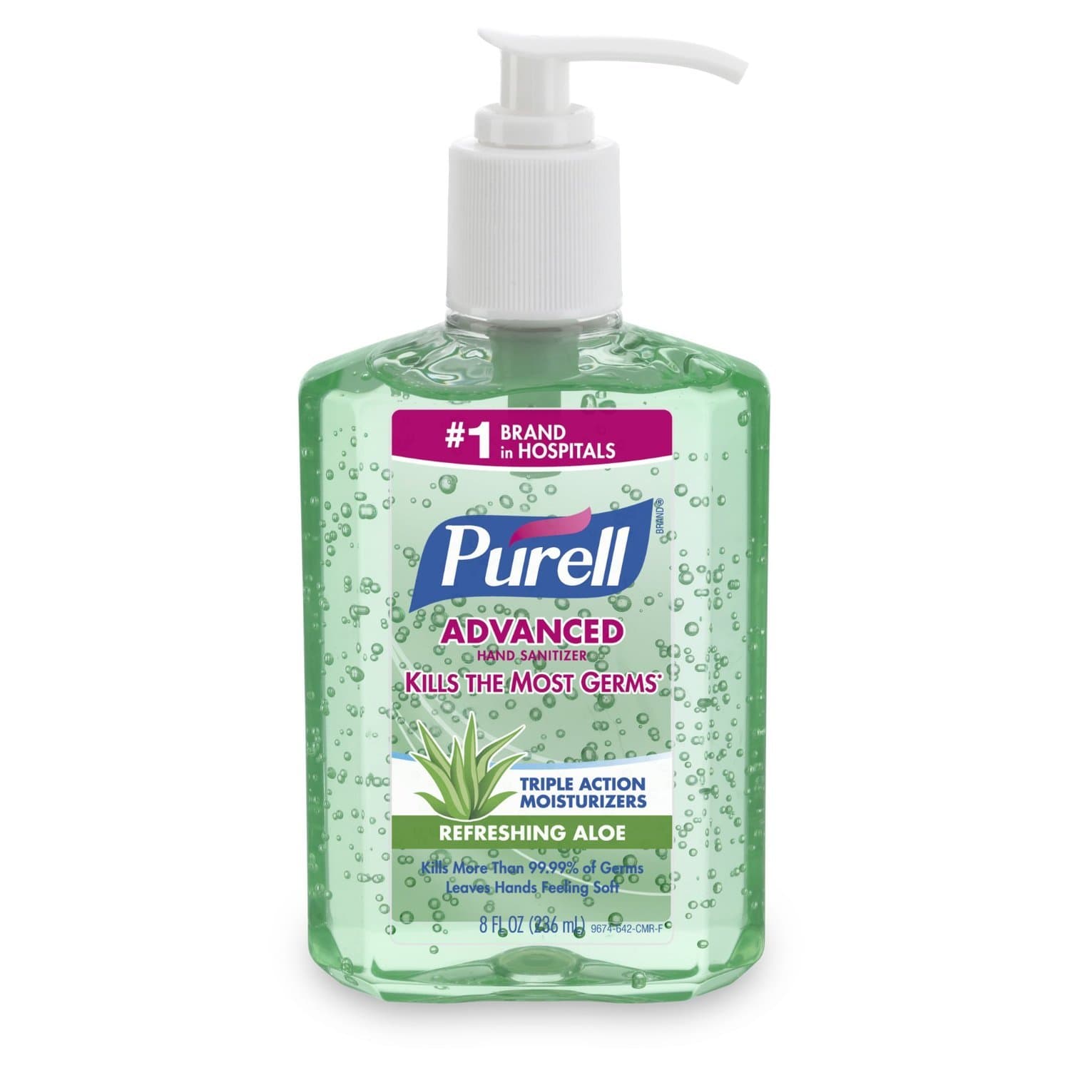 PurellAdv Aloe 8oz Pump (2 Pack)